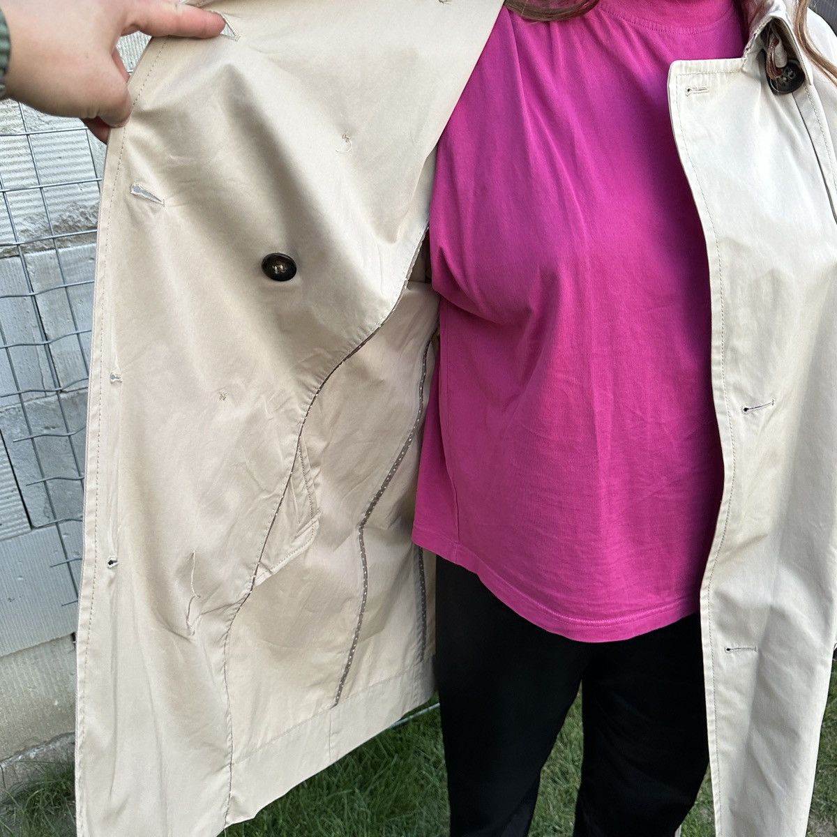 Weekend Max Mara Weekend Max Mara Coat Trench Beige Size L / US 10 / IT 46 - 17 Thumbnail