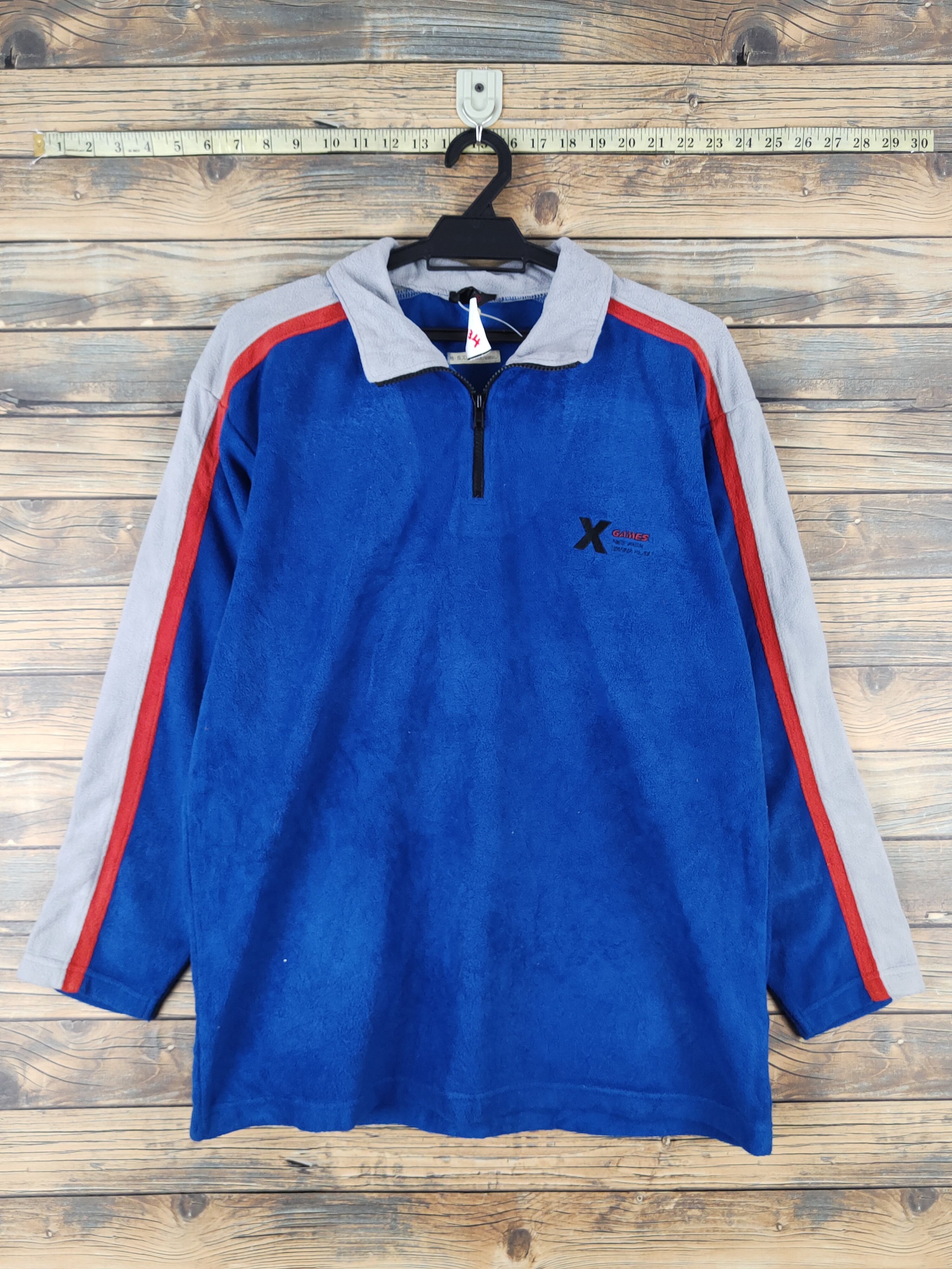 Japanese Brand × Vintage Games X Blue Knitwear Sweatshirts #W1434 Size US M / EU 48-50 / 2 - 1 Thumbnail