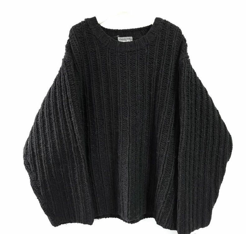 yohji yamamoto 1993AW outline wool knit sweater-2505