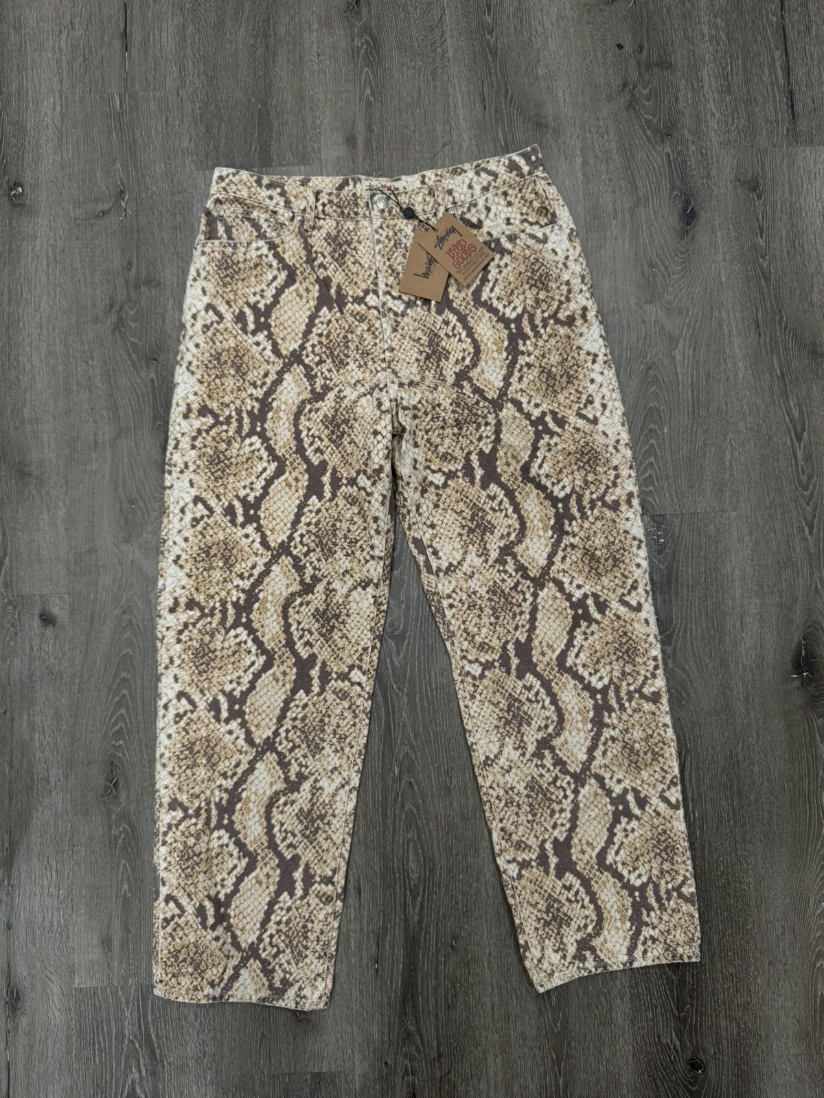 Stussy Stussy Washed Canvas Big Ol Jeans Python Size 34 | Grailed