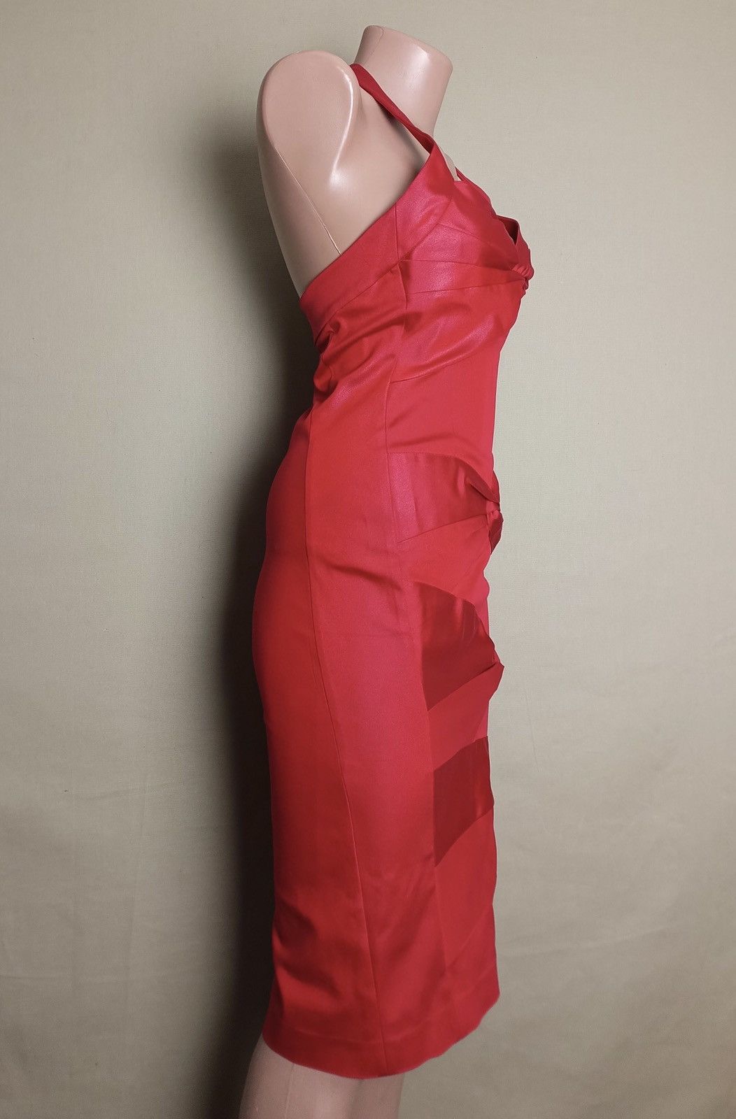 Dior × John Galliano Christian Dior by John Galliano F/W 2003 Runway Halter Dress Size M / US 6-8 / IT 42-44 - 4 Thumbnail