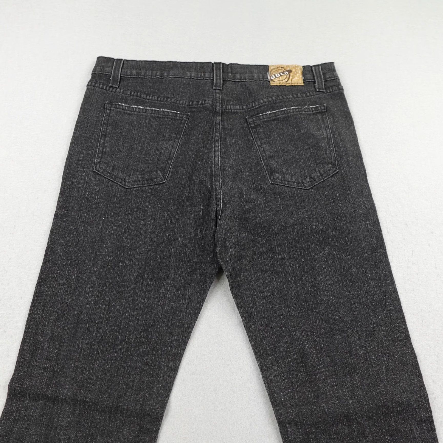 Vintage VINTAGE Solo Jeans Slim Fit 36 Gray Distressed Straight Leg Denim Made in USA Size US 36 / EU 52 - 5 Thumbnail