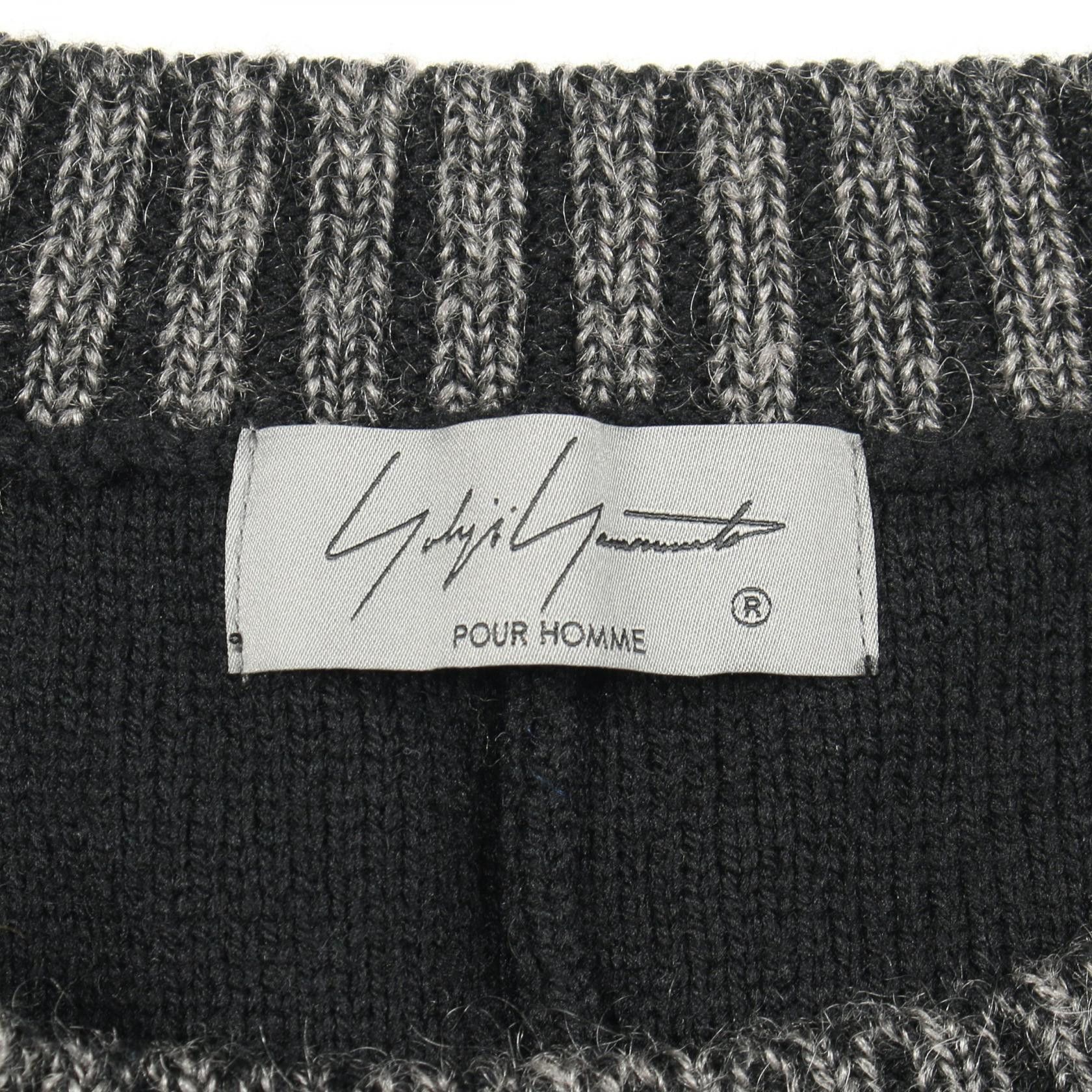 Yohji Yamamoto Yohji Yamamoto pour homme wool acrylic mohair knit Size US L / EU 52-54 / 3 - 3 Thumbnail