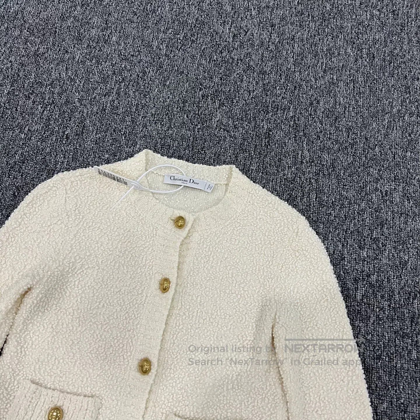Dior Dior Beige knitted cardigan jacket| Size S / US 4 / IT 40 - 3 Thumbnail