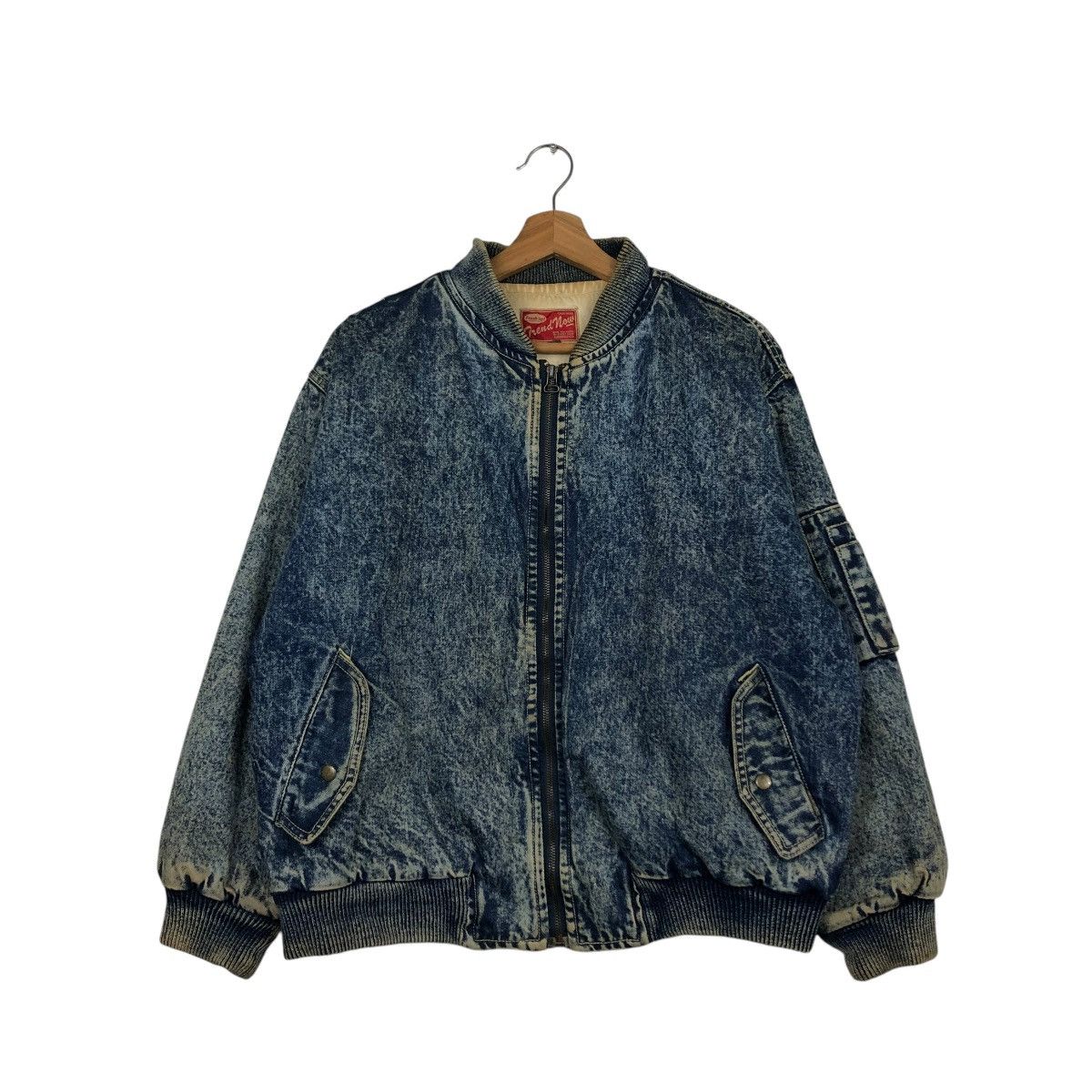 Hysteric Glamour 🔥VINTAGE BOMBER JACKET DENIM MADSTATION BIG LOGO Size US M / EU 48-50 / 2 - 3 Thumbnail