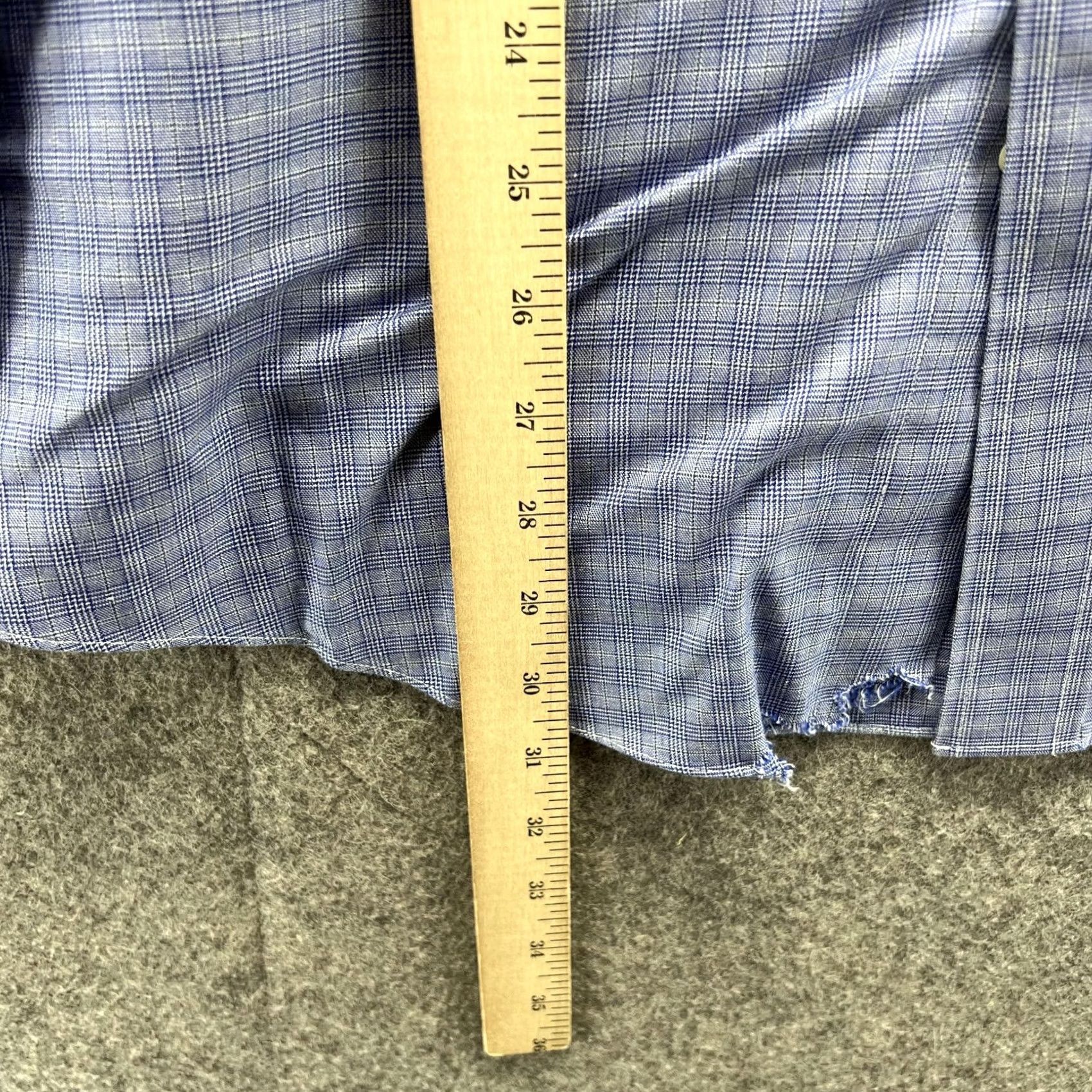 Brooks Brothers Brooks Brothers Shirt Men 15.5 32 Glen Check Blue Button-Down Regent Non Iron Shirt Size US L / EU 52-54 / 3 - 6 Thumbnail