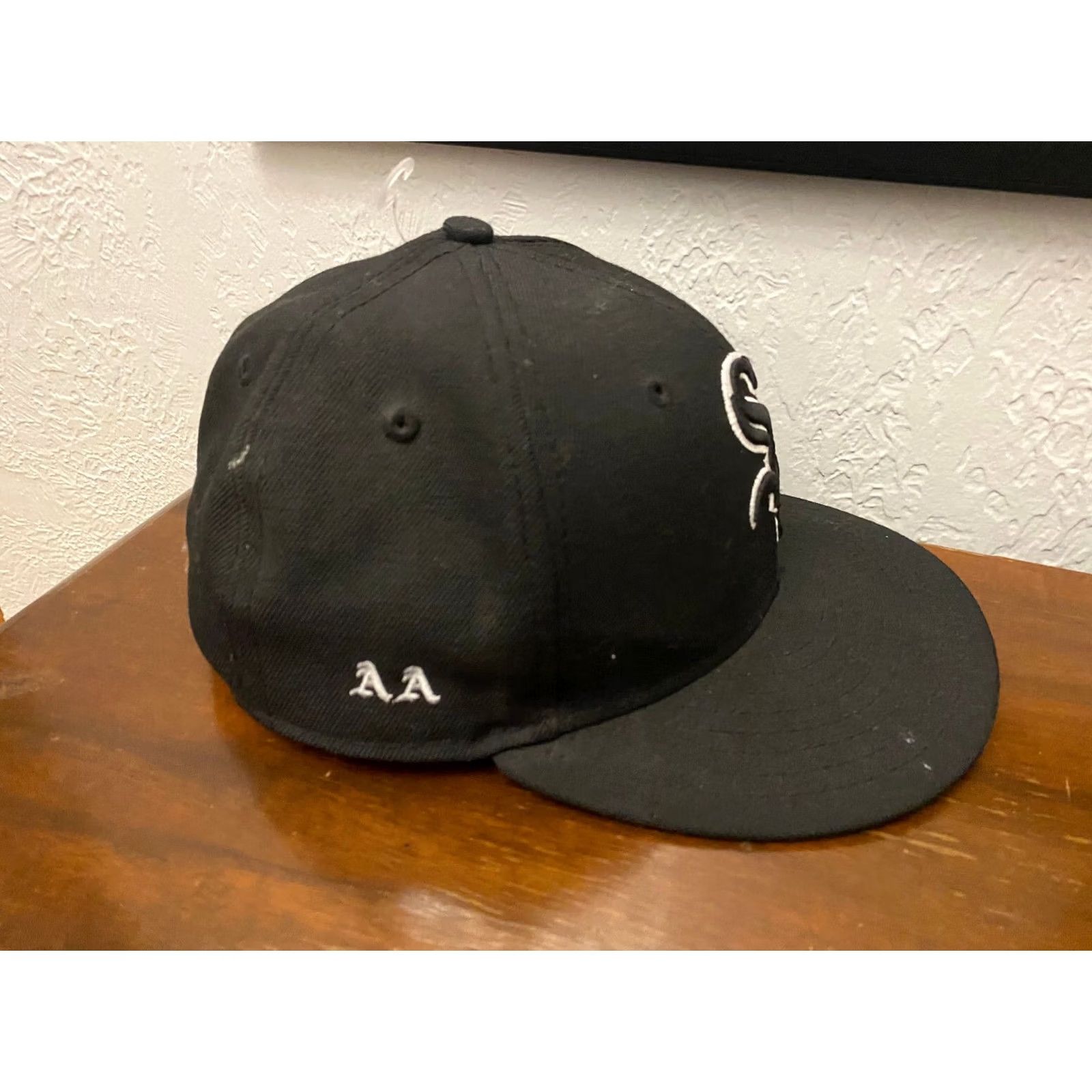 New Era MLB Chicago White Sox 59FIFTY New Era Hat Cap Black 6 7/8 Fitted Mens Size ONE SIZE - 2 Thumbnail