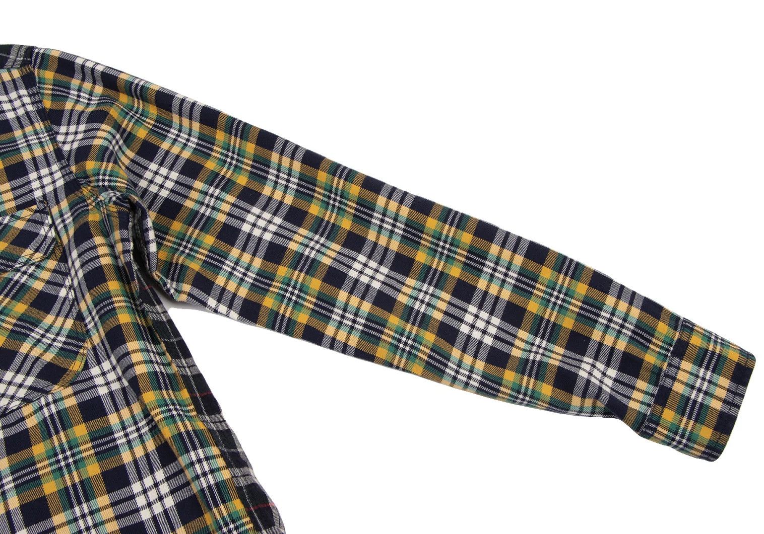 Junya Watanabe Checkered Flannel Shirt in Yellow and Navy, Size XS Size US XS / EU 42 / 0 - 8 Thumbnail
