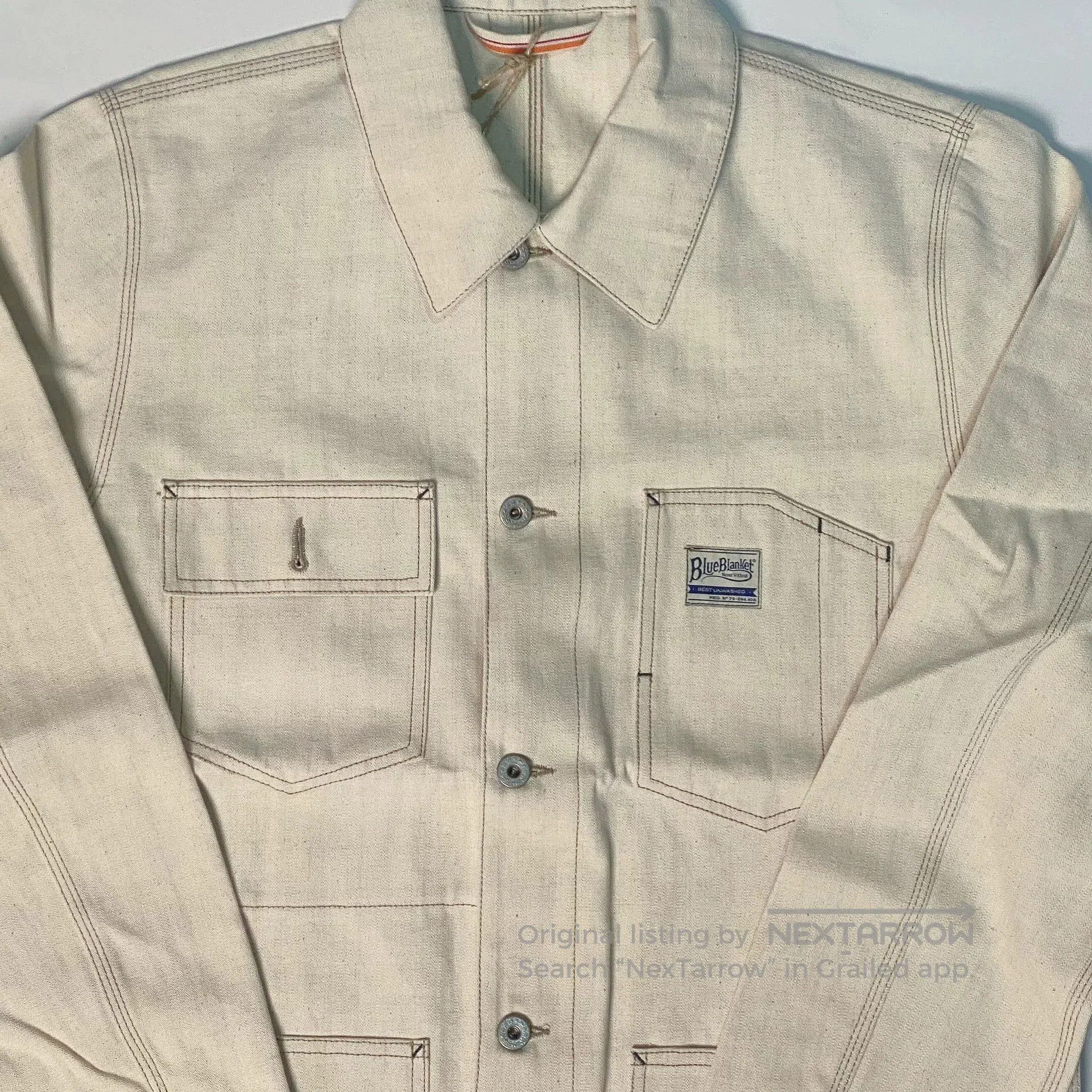 Blue Blanket Blue Blanket White Selvedge Denim Coverall. Size US XL / EU 56 / 4 - 3 Thumbnail