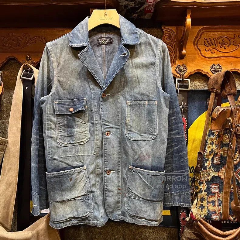 RRL Ralph Lauren RRL Ralph Lauren size 6 American-made Women's Denim Jacket Size US XXL / EU 58 / 5 - 1 Thumbnail