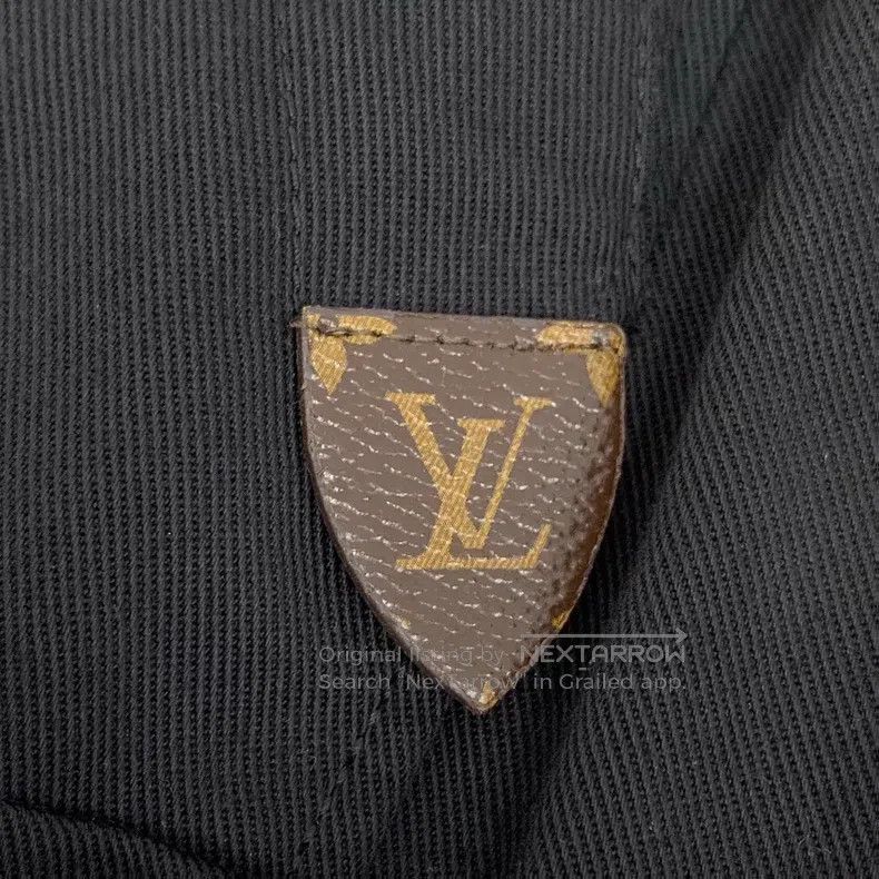 Louis Vuitton Louis Vuitton 22 black logo print leather cotton casual sk Size 37" - 5 Thumbnail