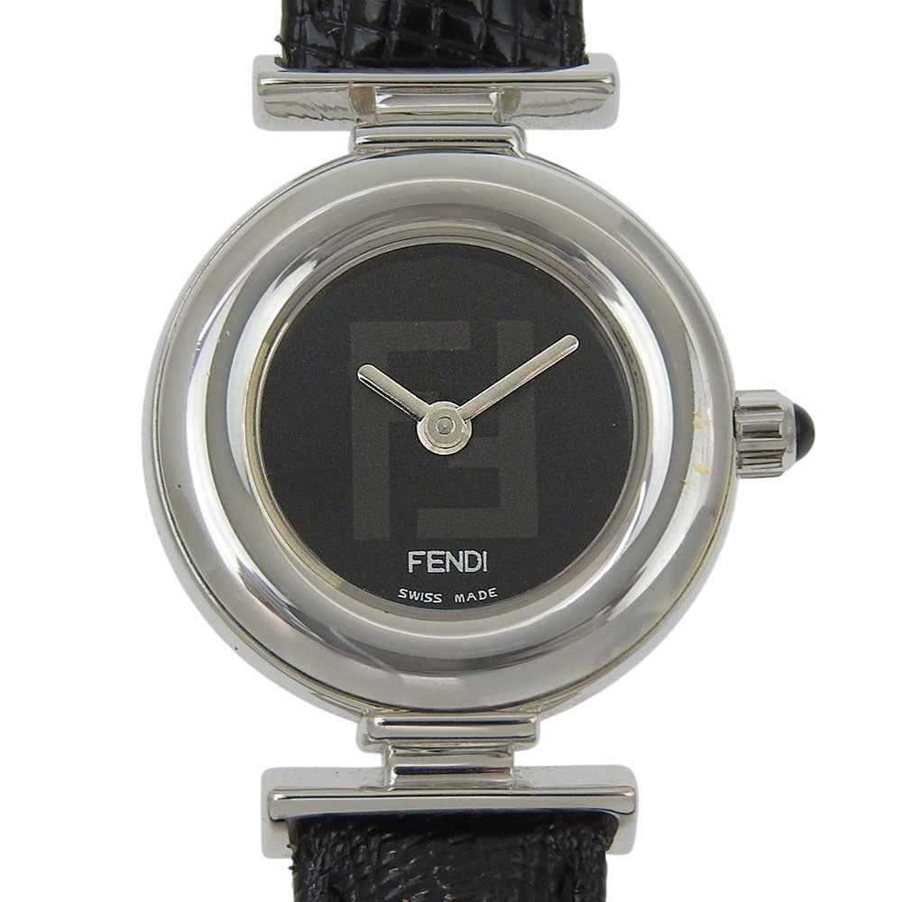 Fendi Fendi Fendi Stainless Steel Case Leather Strap Watch Metal Quartz 320L DUTY FREE for USA Size ONE SIZE - 1 Thumbnail