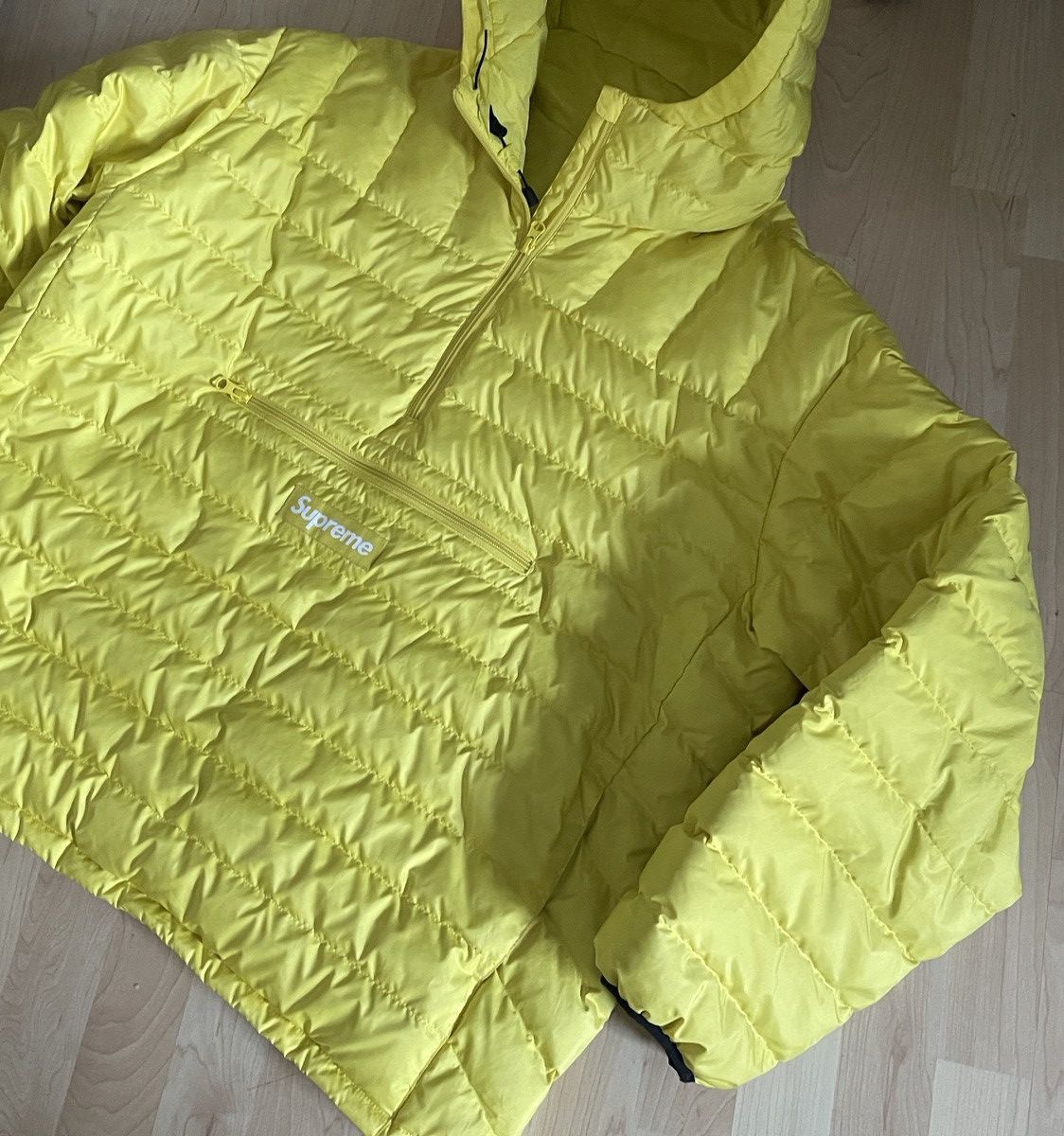 Supreme Supreme Micro Down Half Zip Hooded Pullover Acid FW2022 Size US XL / EU 56 / 4 - 4 Thumbnail