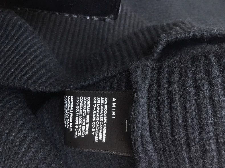 Amiri Amiri Military style black turtleneck cashmere sweater 2501 Size US XS / EU 42 / 0 - 5 Thumbnail