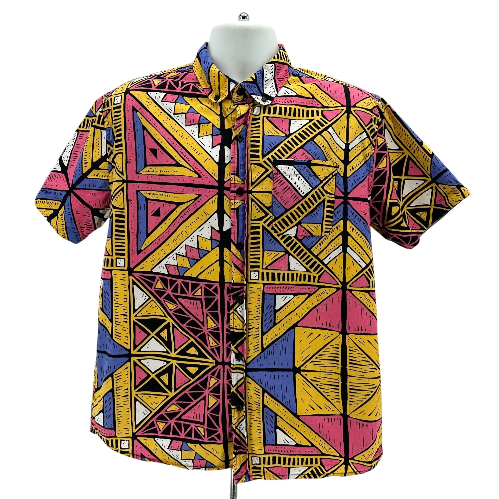 Other Super Massive Mens Large Shirt Retro Geometric Multicolor Size US L / EU 52-54 / 3 - 1 Thumbnail