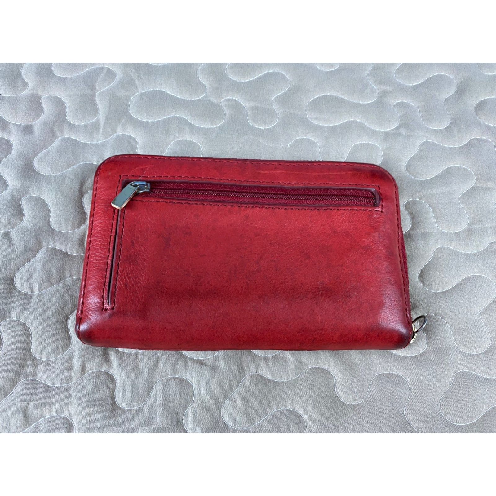 Fossil Fossil Wallet Clutch Womens Pink Leather Interior Red Interior Pink Wallet Clutch Fossil Issue no. 1954 Womens Size ONE SIZE - 3 Thumbnail