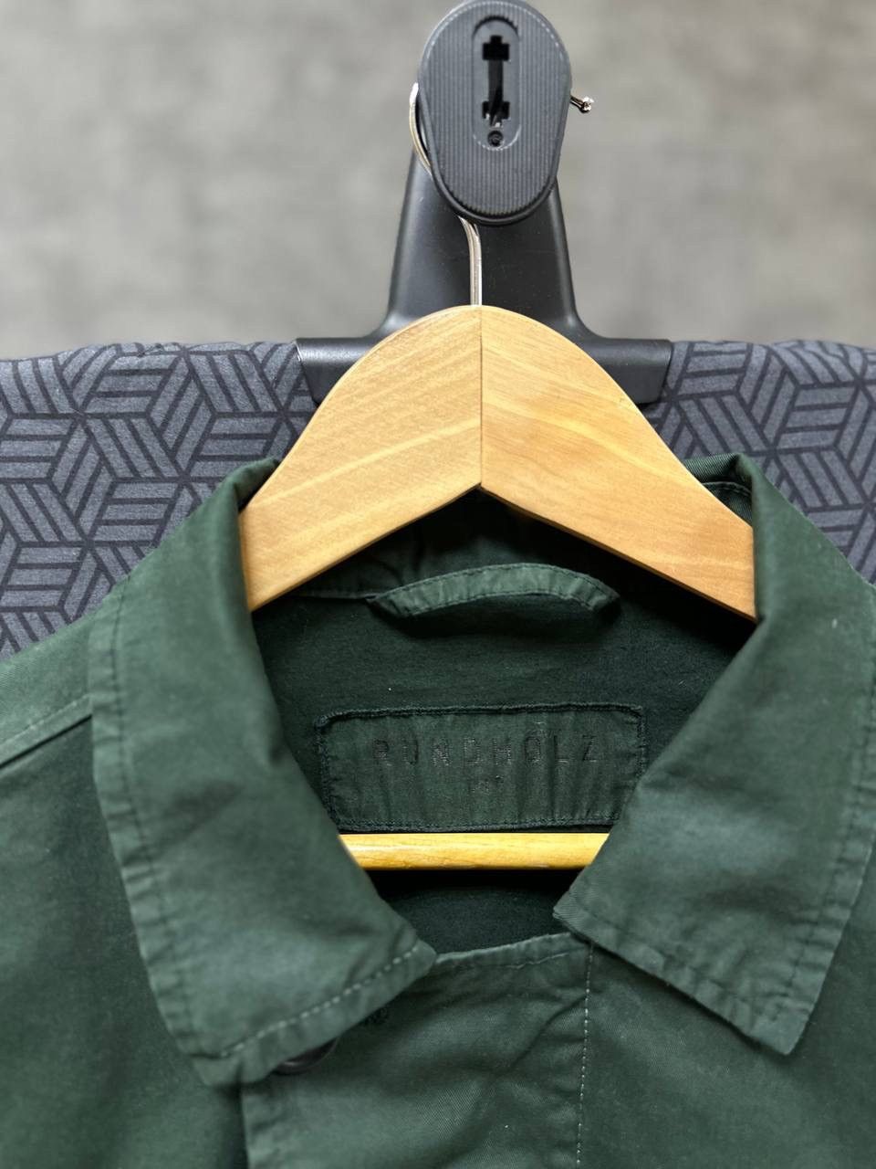 Rundholz × Vintage Vintage Rundholz DIP Green Print Long Shirt Big Logo Size US M / EU 48-50 / 2 - 7 Thumbnail
