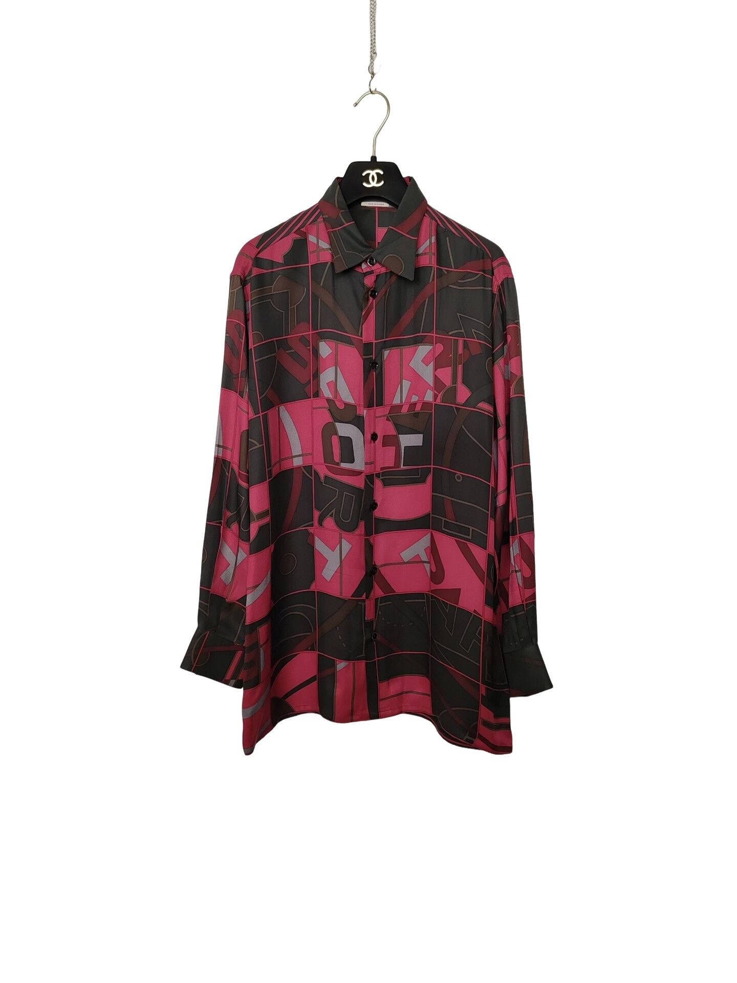 Hermes Hermes Geometric Silk Shirt Size M Size US M / EU 48-50 / 2 - 1 Thumbnail