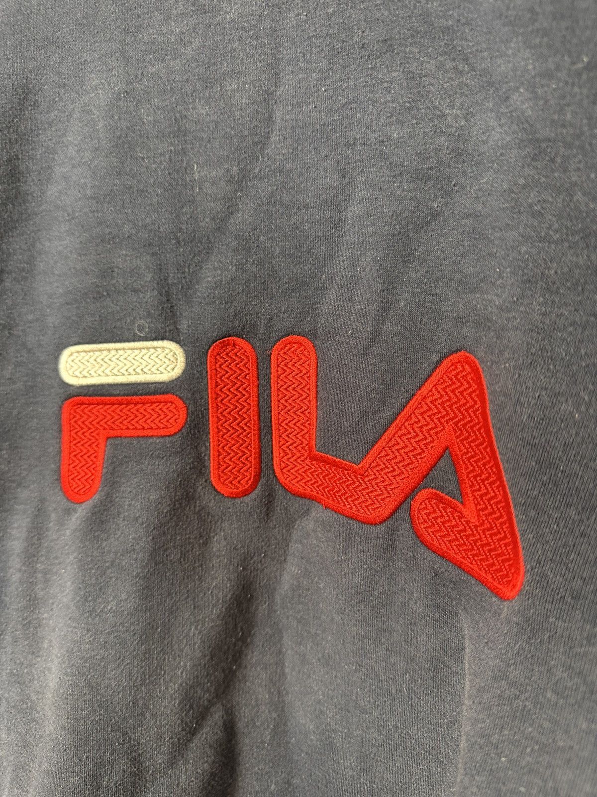 Fila × Vintage Vintage Sweatshirt Fila Big Logo Y2K Streetwear Size US XL / EU 56 / 4 - 2 Thumbnail