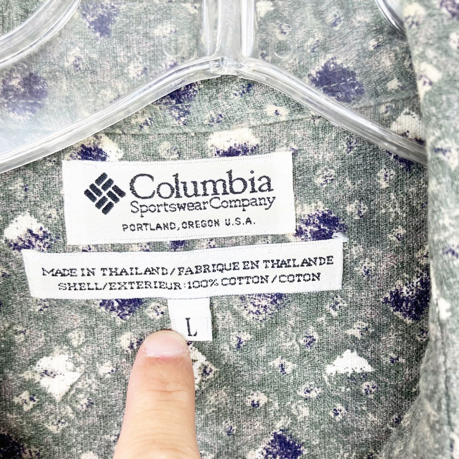 Columbia Columbia Printed Short Sleeve Button Down Shirt Sz L Size US L / EU 52-54 / 3 - 2 Thumbnail