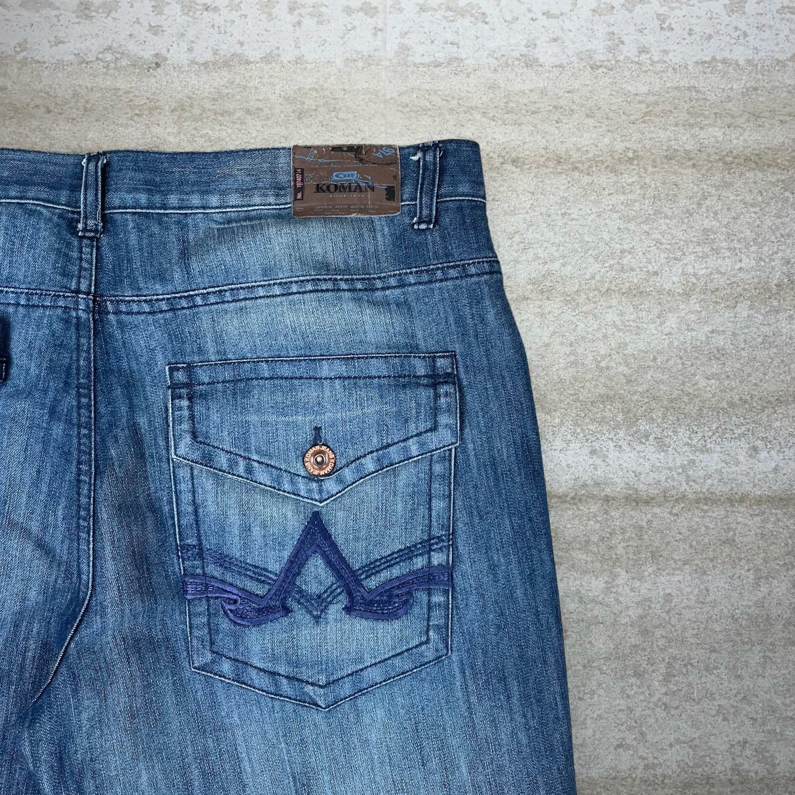 Koman Vintage Y2K Skater Koman Jeans 38x34 Baggy Wide Medium Wash Size US 38 / EU 54 - 3 Thumbnail