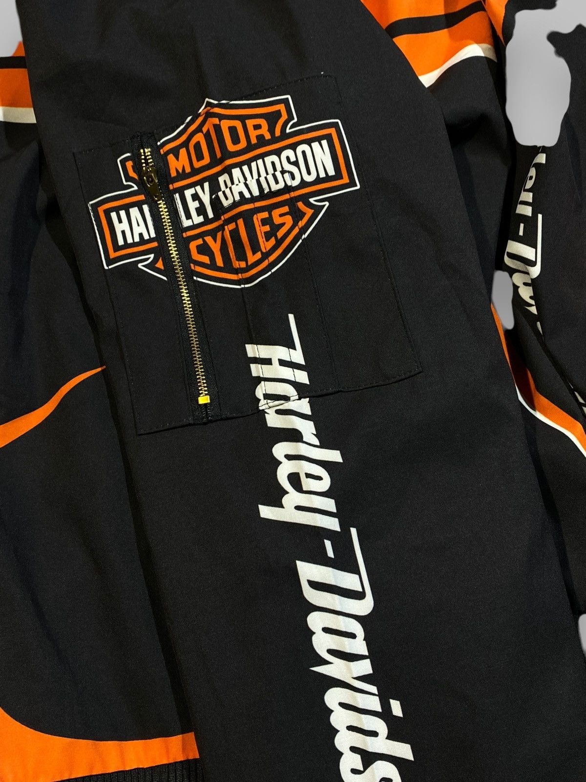 Harley Davidson 🔥 HARLEY DAVIDSON BIKER JACKET Y2K FLAMES PUNK ROCK VIBES Size US XL / EU 56 / 4 - 11 Thumbnail