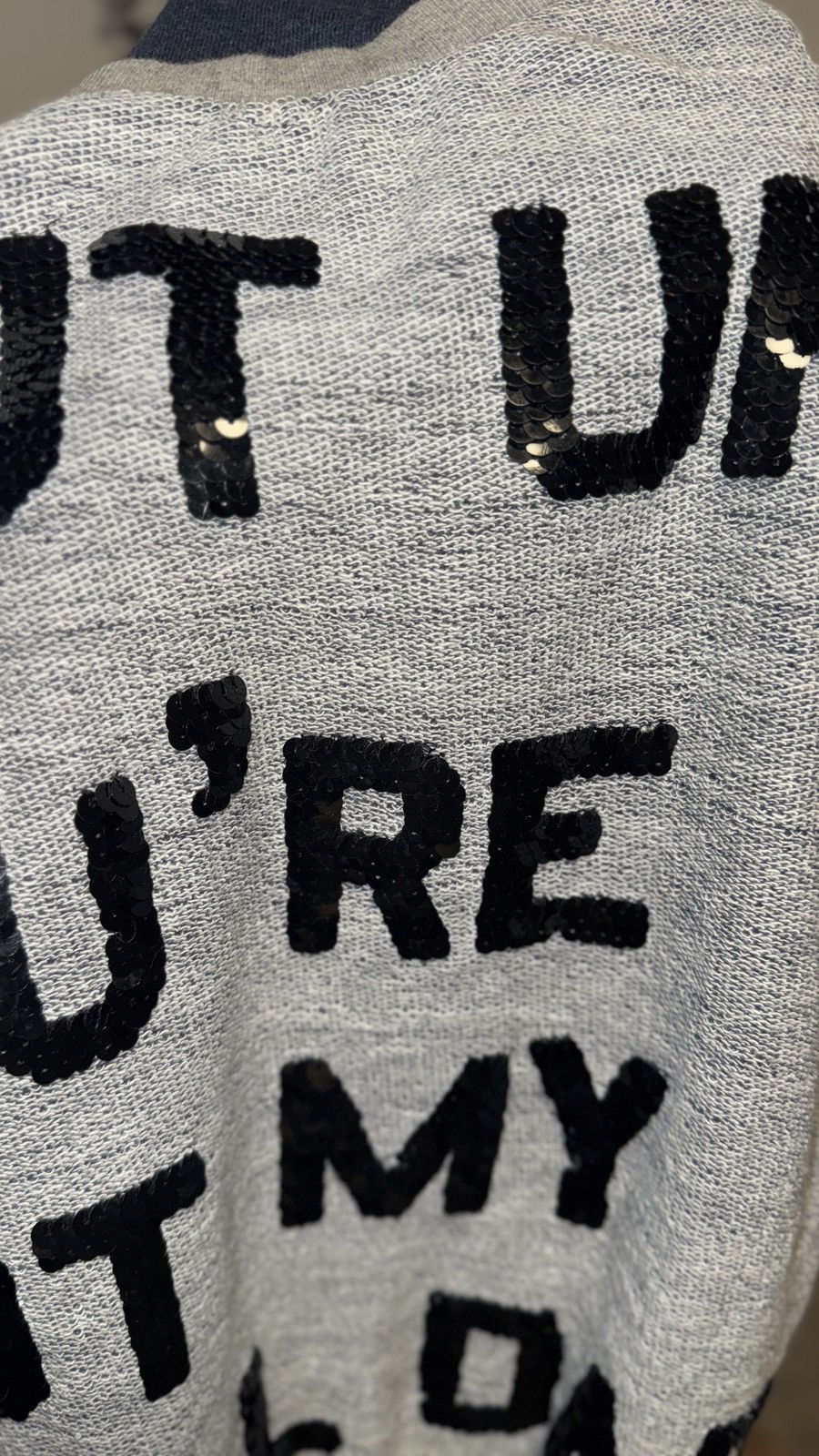 ASHISH Ashish Sequins Shut up you re not my real dad sweater Size US M / EU 48-50 / 2 - 5 Thumbnail
