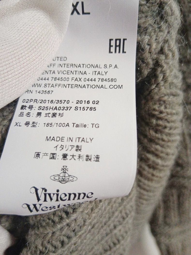 Vivienne Westwood Vivienne Westwood Two-pole collar sweater Size US L / EU 52-54 / 3 - 8 Thumbnail