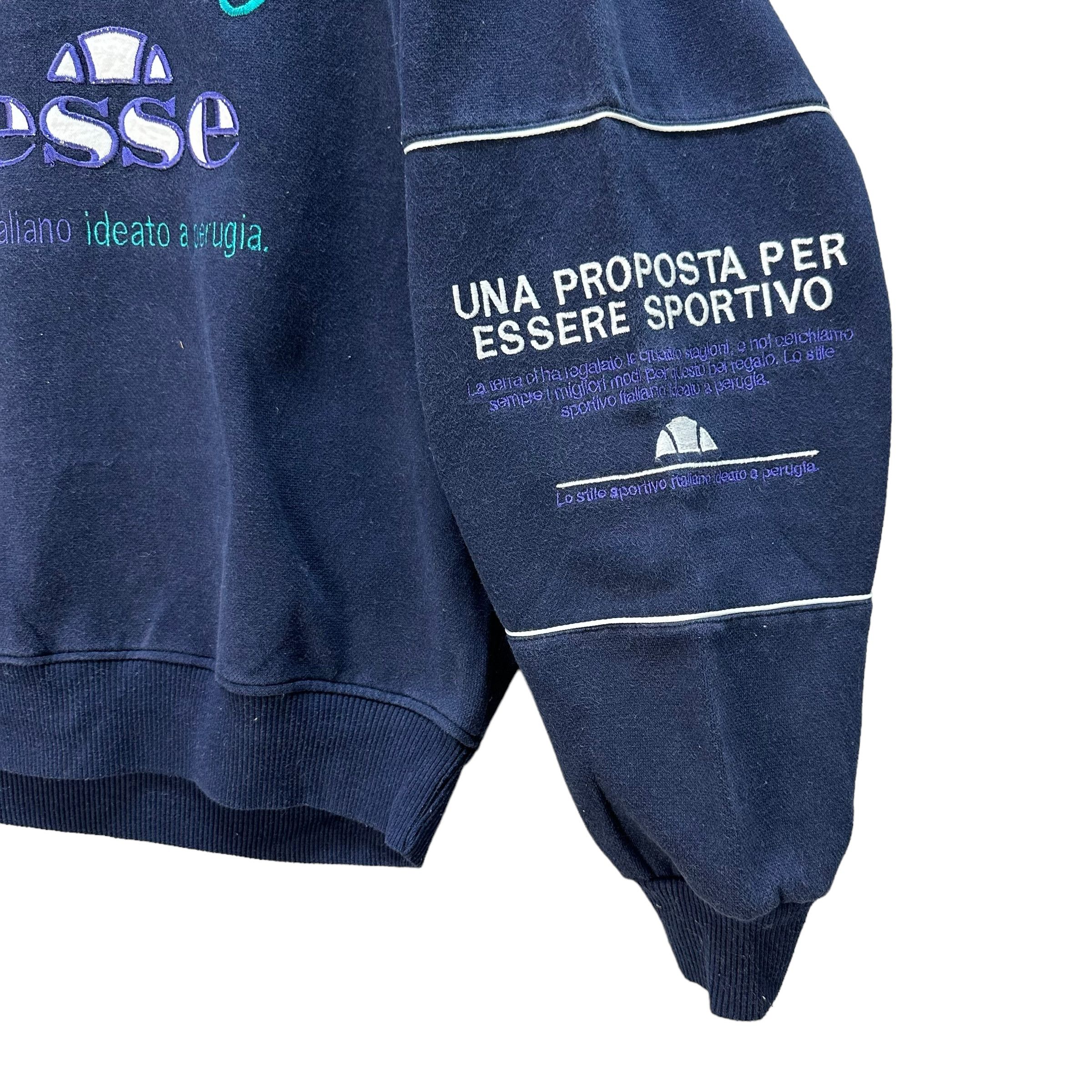 Ellesse Ellesse Embroidery Big Logo Crewneck Sweatshirts #A1-0025 Size US M / EU 48-50 / 2 - 5 Thumbnail