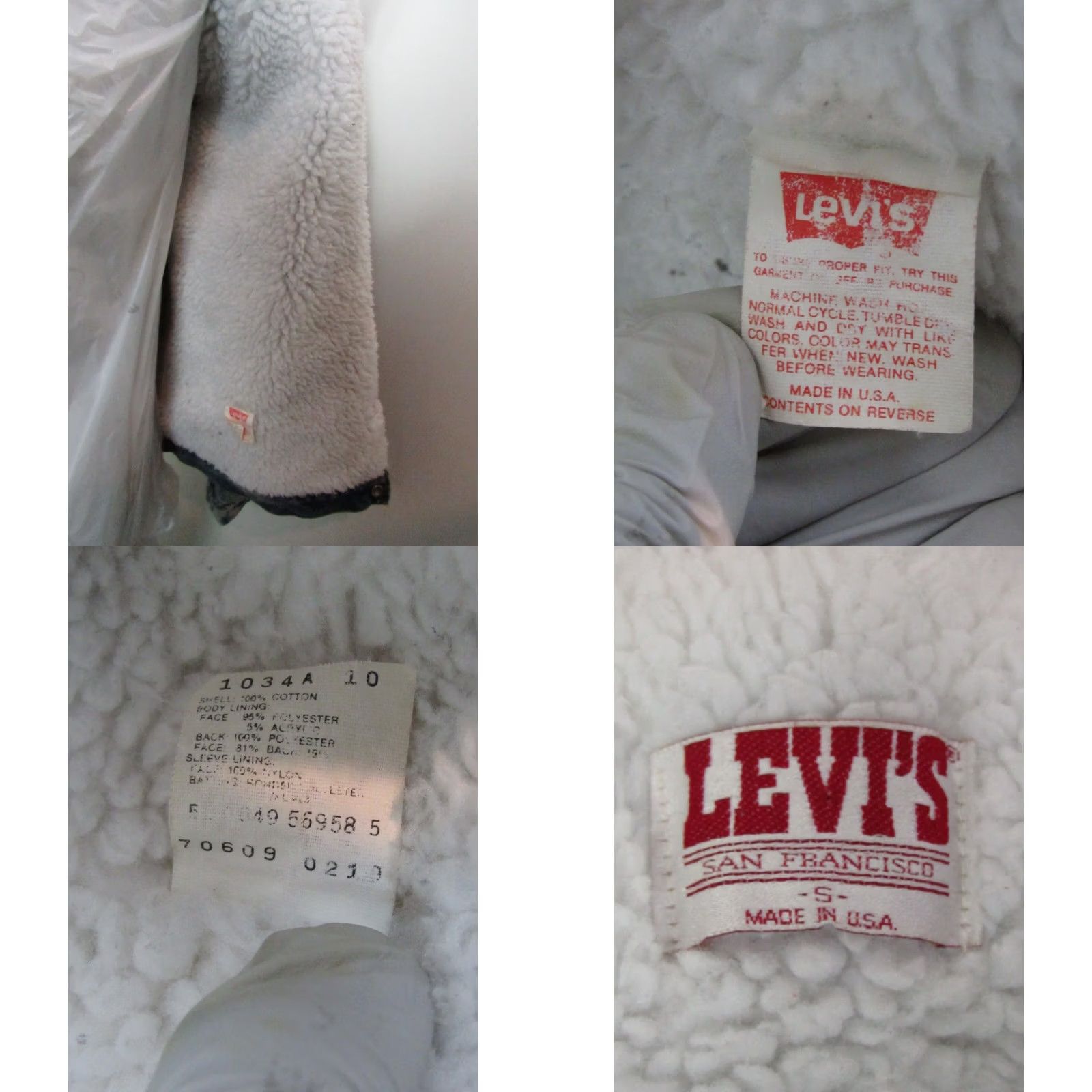 Levi's VINTAGE Levi's San Francisco Sherpa Denim Trucker Jacket USA Sz Small Size US S / EU 44-46 / 1 - 9 Thumbnail