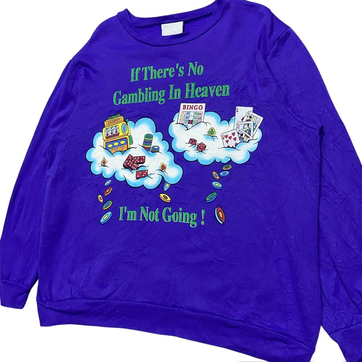 Vintage Vintage Blair Bingo Gambling Crewneck Size US XL / EU 56 / 4 - 2 Thumbnail