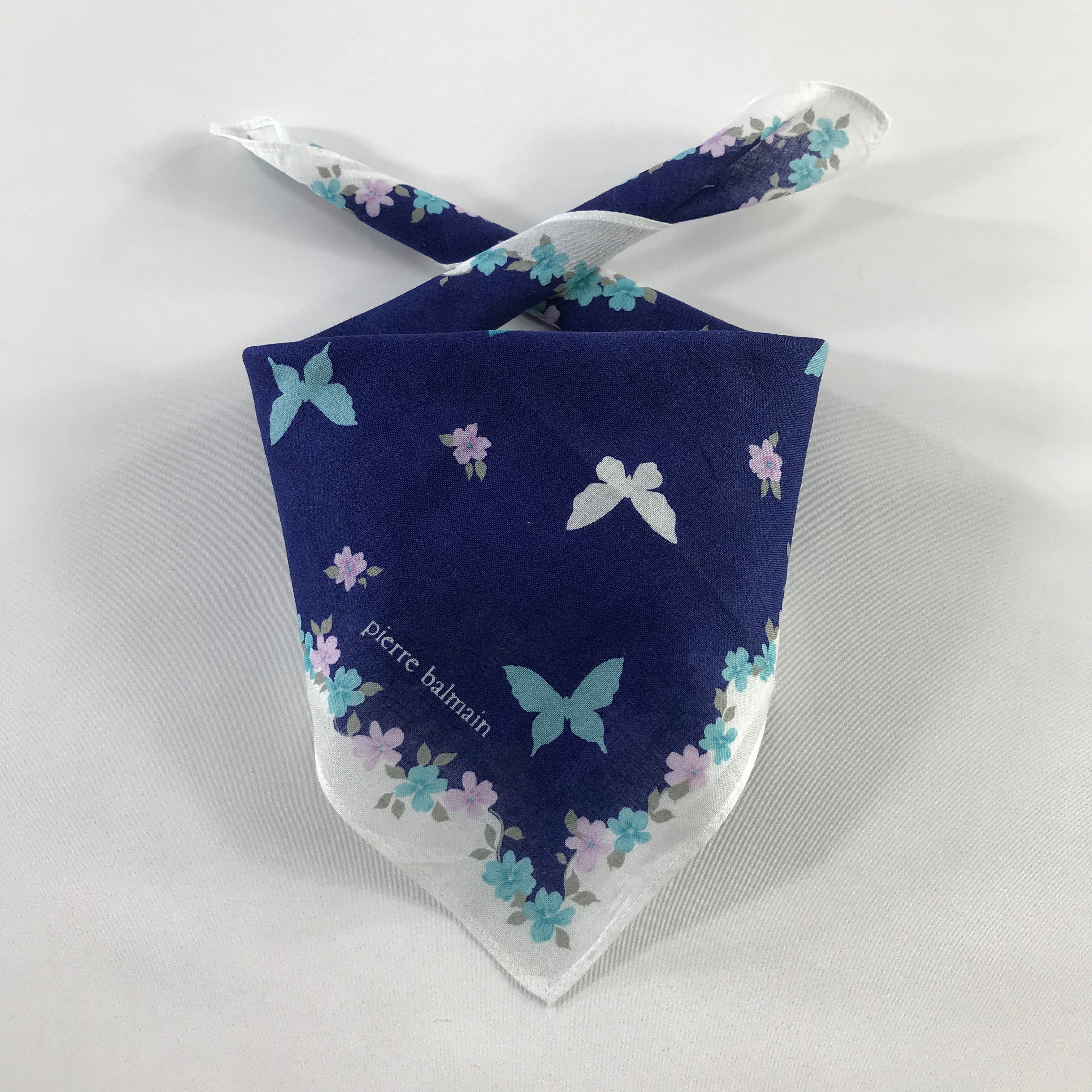 Pierre Balmain × Vintage Pierre Balmain Bandana / Handkerchief / Neckerchief - S516 Size ONE SIZE - 3 Thumbnail