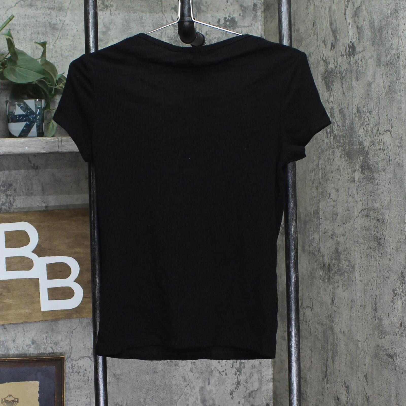 Other Nwt Polly & Esther Scoop-neck Skimmer T Shirt Top Black Xl Size XL / US 12-14 / IT 48-50 - 2 Thumbnail