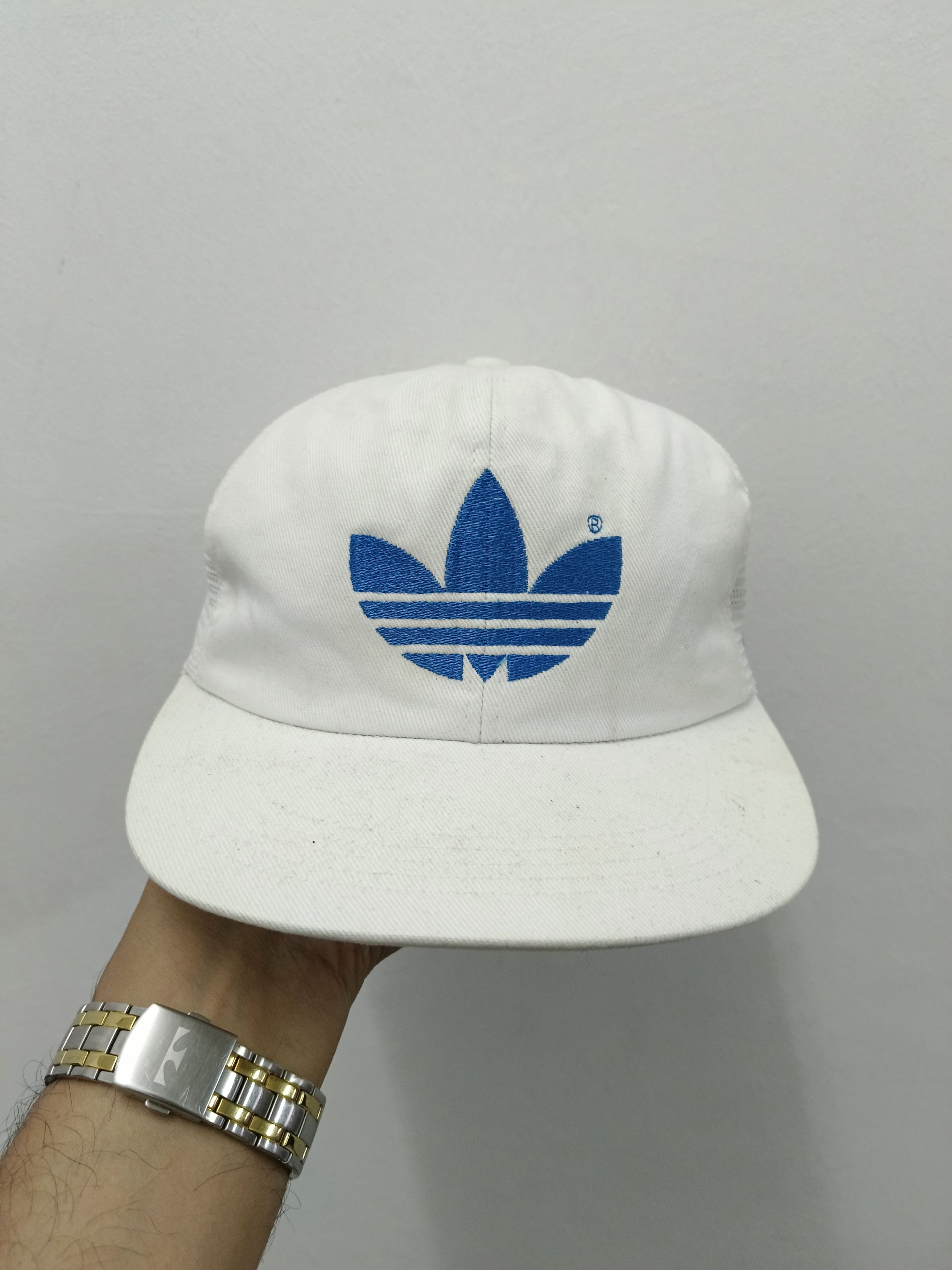 Adidas Vintage Adidas Trefoil Big Logo Cap 90s (L-59cm) Size ONE SIZE - 2 Thumbnail