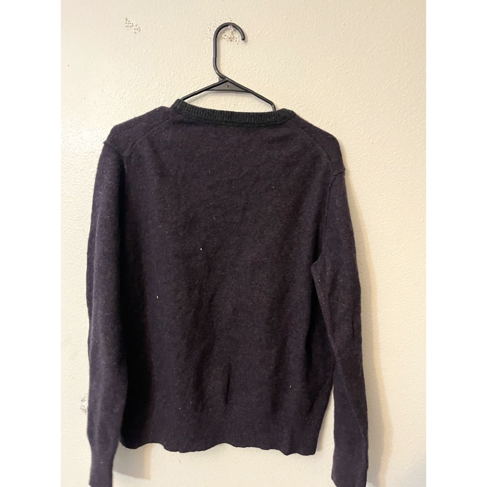 Banana Republic Banana Republic Sweater Mens Large Maroon Gray Filpucci Merino Wool Long Sleeve Size US L / EU 52-54 / 3 - 2 Thumbnail
