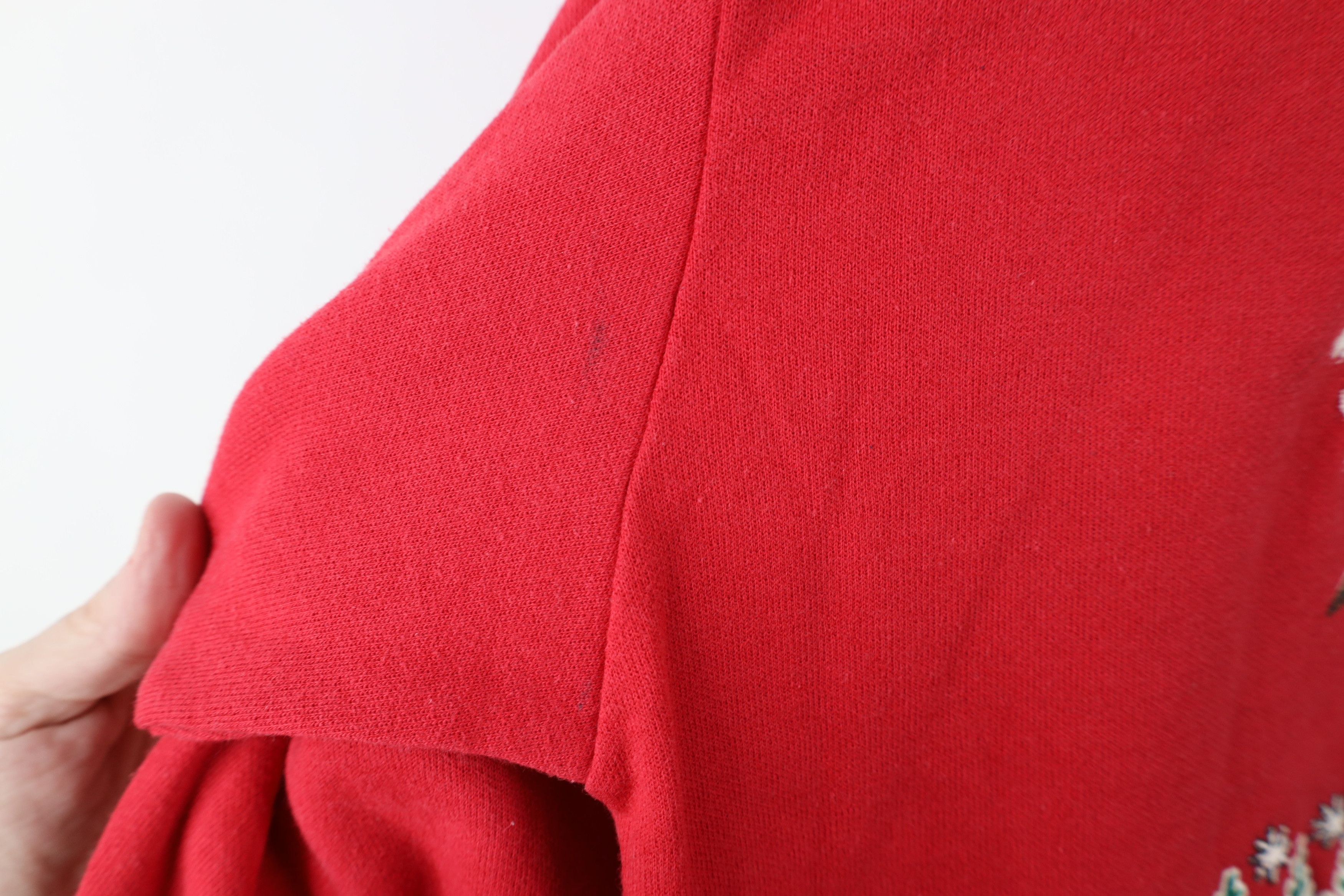 Vintage Vintage 90s Streetwear Christmas Mock Neck Sweatshirt Red Size M / US 6-8 / IT 42-44 - 6 Thumbnail