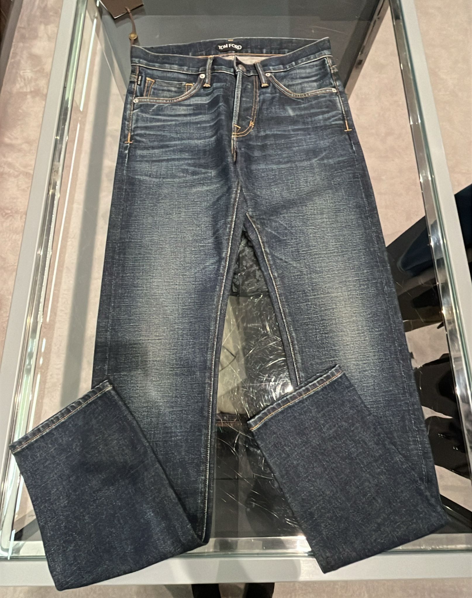 Tom Ford o1loc1c0525 TFD001 Slim Fit Jeans in Blue Size US 29 - 1 Thumbnail
