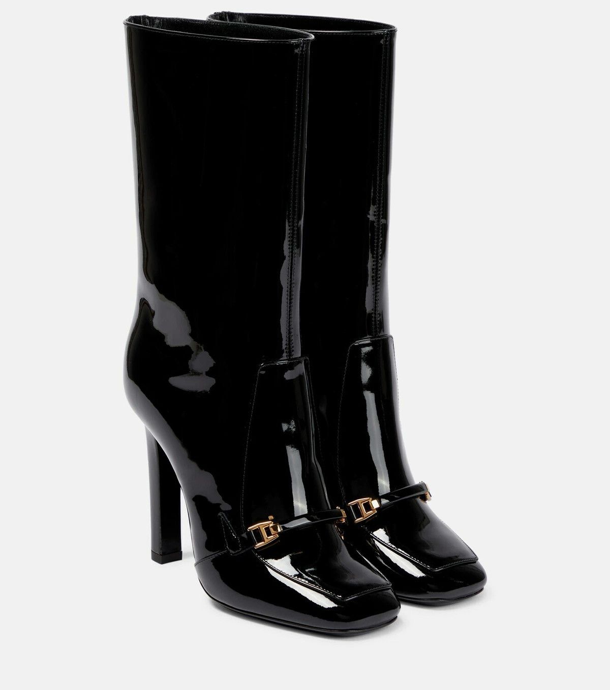 o1b1hav110924 Leather Camden Boots in Black