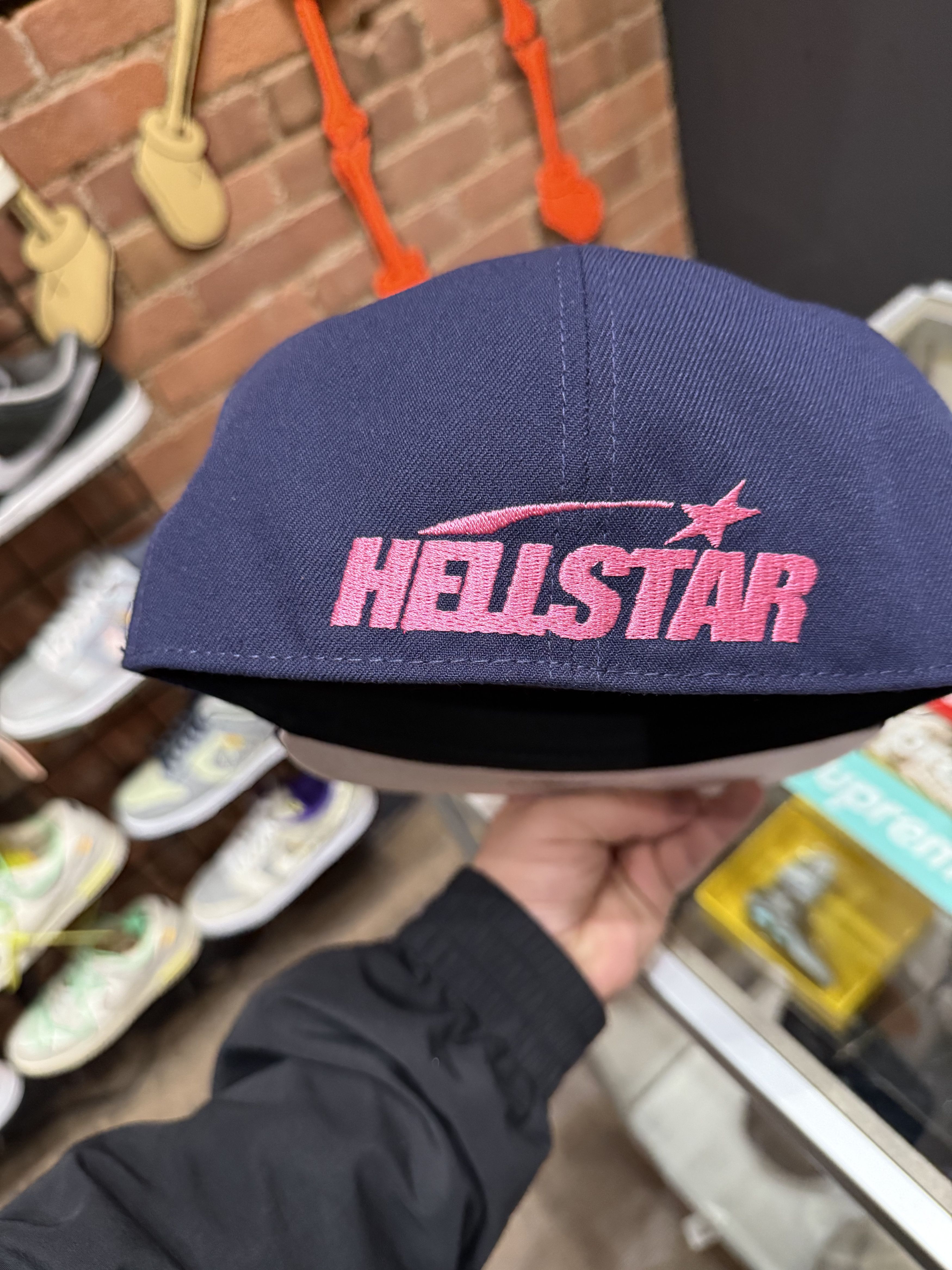 HELLSTAR Hellstar Pink Navy Fitted 7 1/2 Size ONE SIZE - 2 Thumbnail