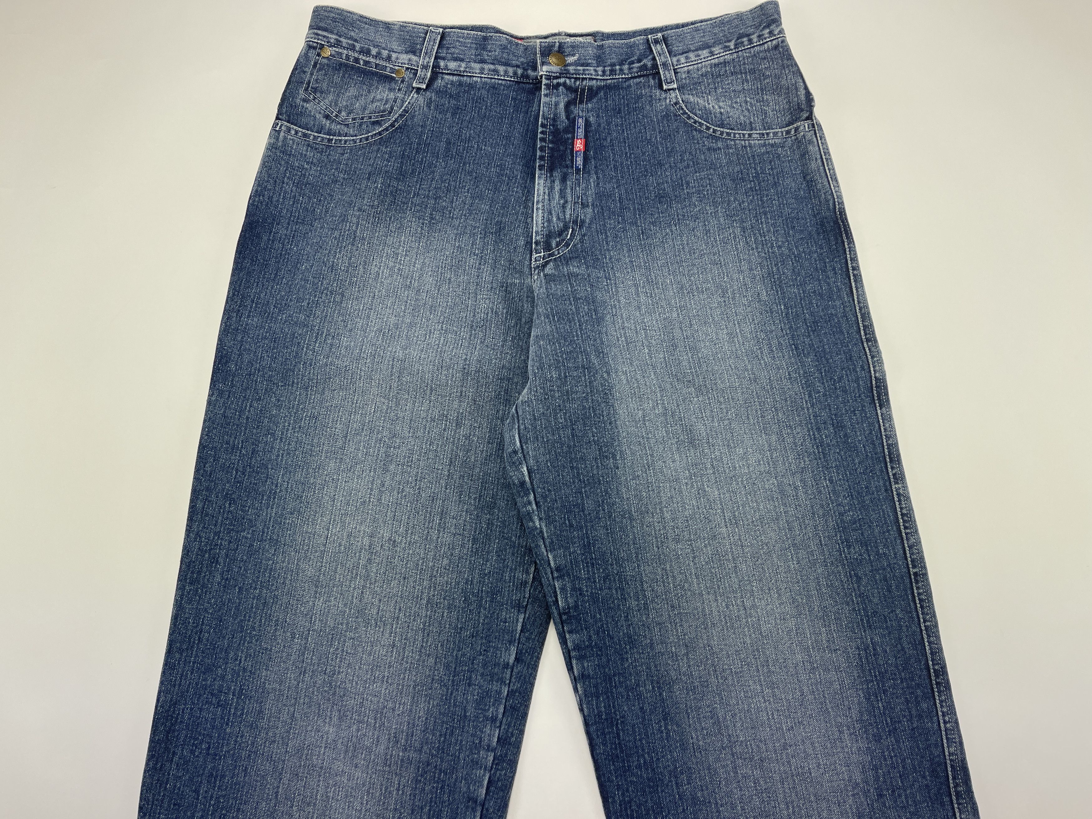 Vintage SWG jeans, blue Street War Gear vintage baggy hip hop 90s 36 Size US 36 / EU 52 - 7 Thumbnail