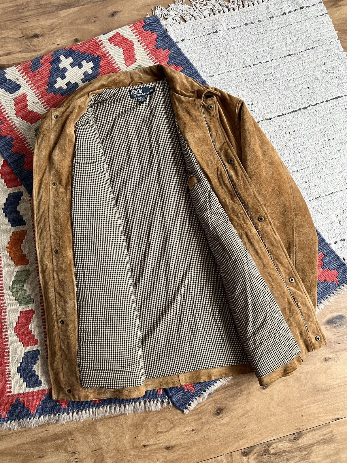 Polo Ralph Lauren × RRL Ralph Lauren × Ralph Lauren Vintage 80s-90s Polo by Ralph Lauren Suede Ranch/Car Coat Size US XL / EU 56 / 4 - 10 Thumbnail