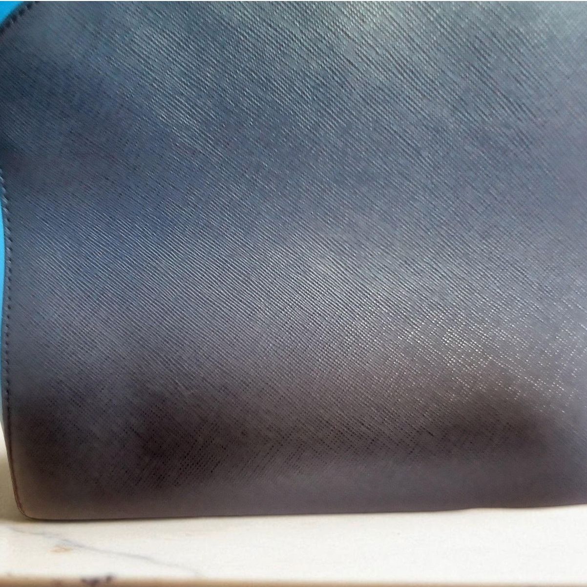 MCM MCM Saffiano Leather Handbag Two-Tone Blue Size ONE SIZE - 22 Thumbnail