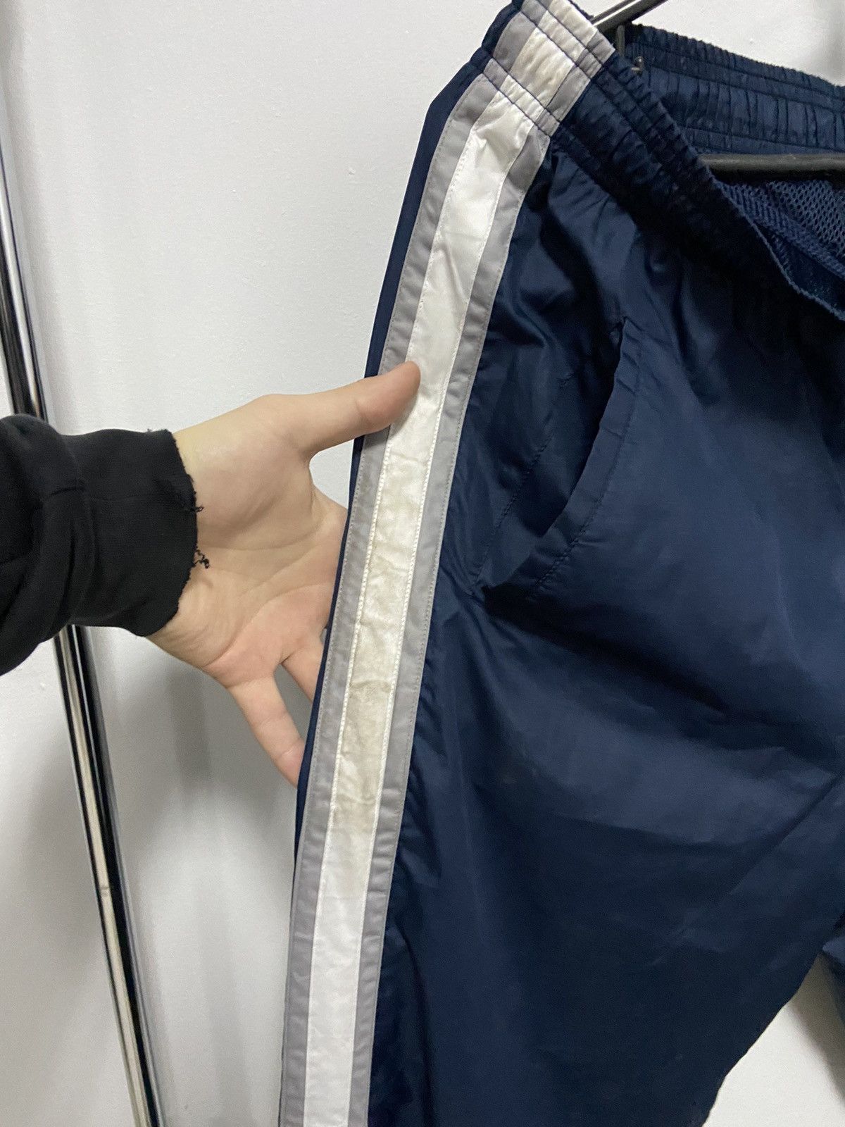 Nike × Vintage Nike Court Vintage Nylon Pants Small Logo stripe Size US 32 / EU 48 - 9 Thumbnail
