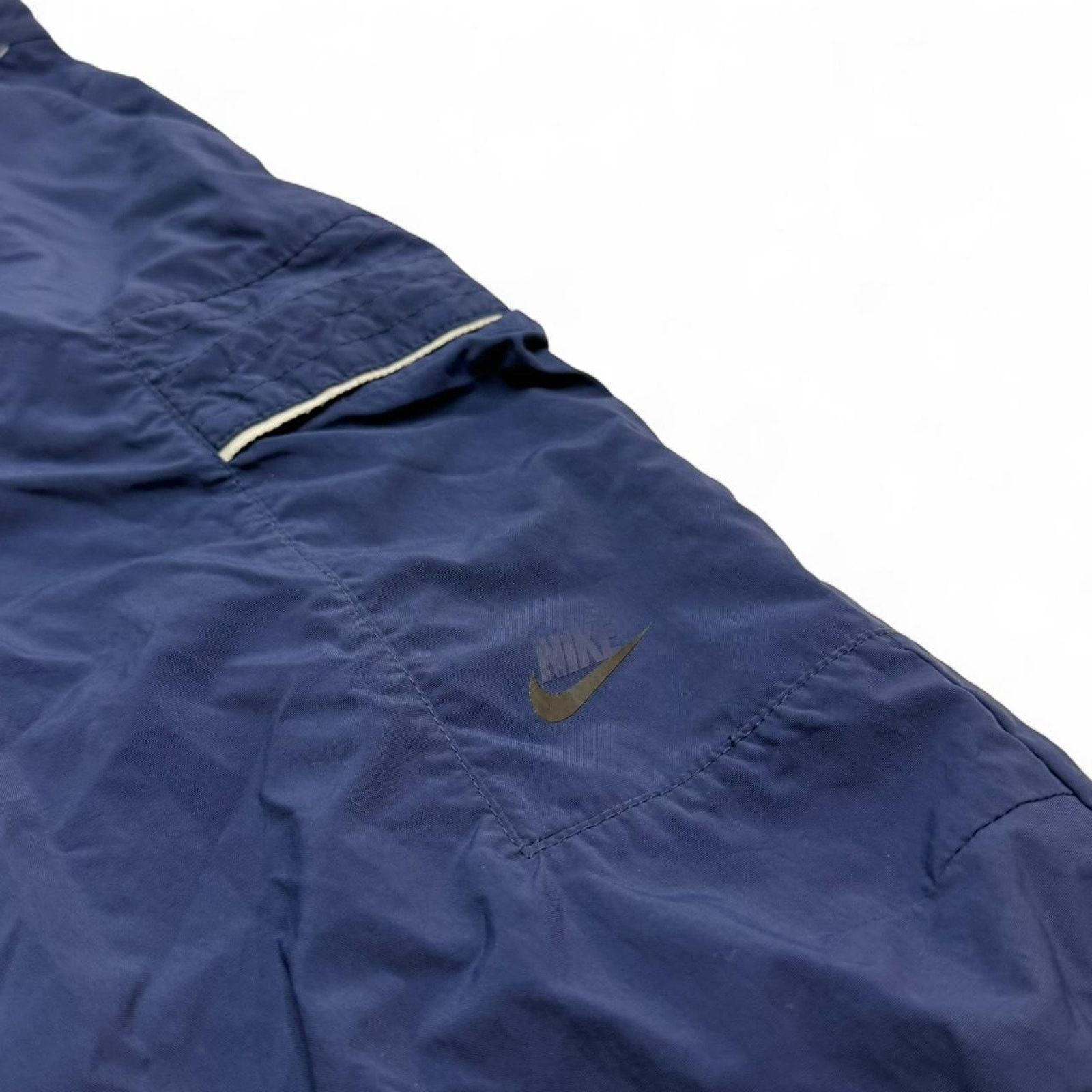 Nike Nike Mens Nylon Cargo Track Pants Blue Reflective Zip Y2K 32 Size US 33 - 5 Thumbnail