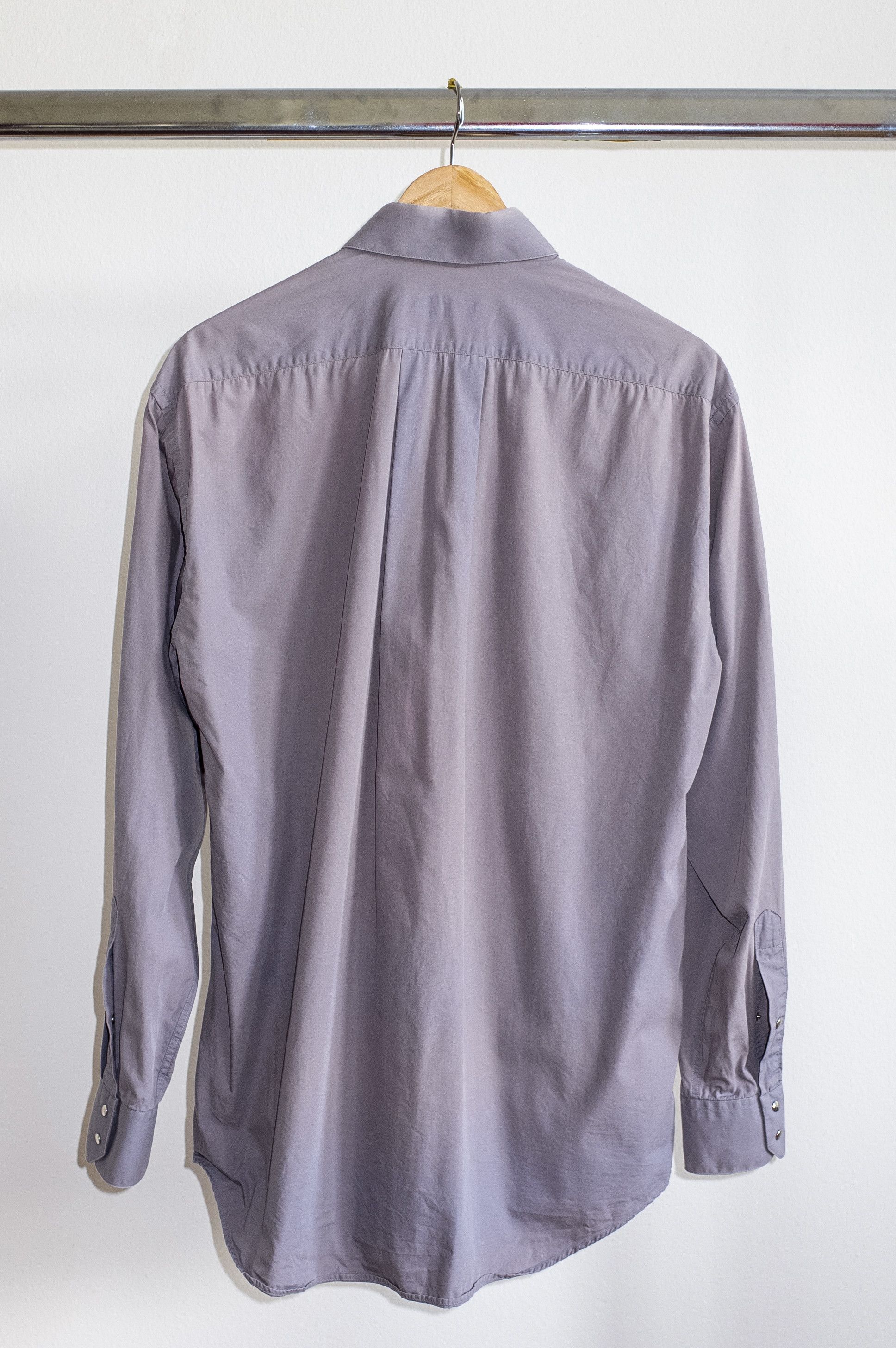 Thierry Mugler Dove Grey Sci-fi Western Snap-up Thierry Mugler Shirt 