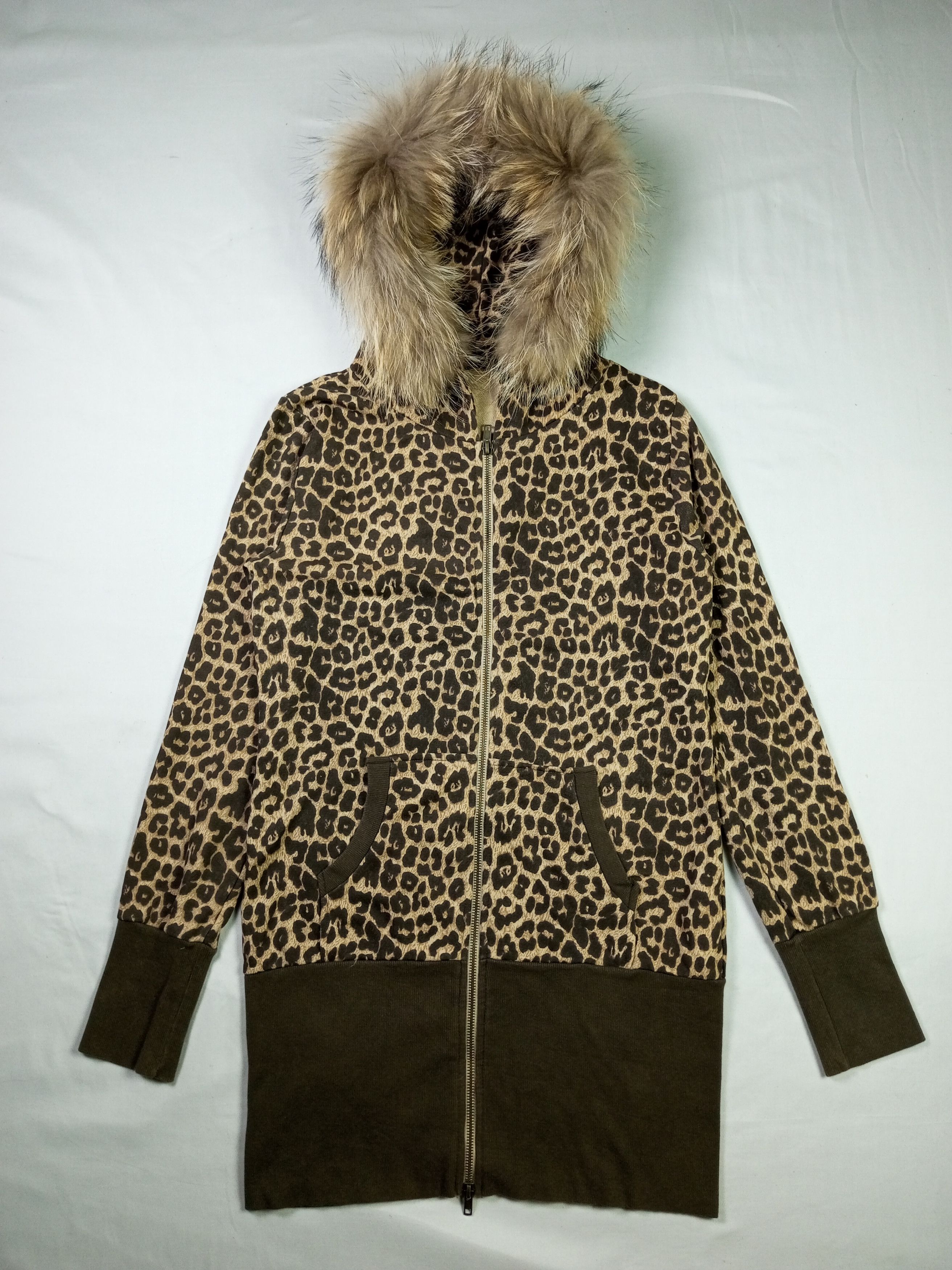 If Six Was Nine × Japanese Brand × Le Grande Bleu (L.G.B.) Japanese Brand Leopard Fur Hoodie Joky Gal Size US L / EU 52-54 / 3 - 1 Thumbnail