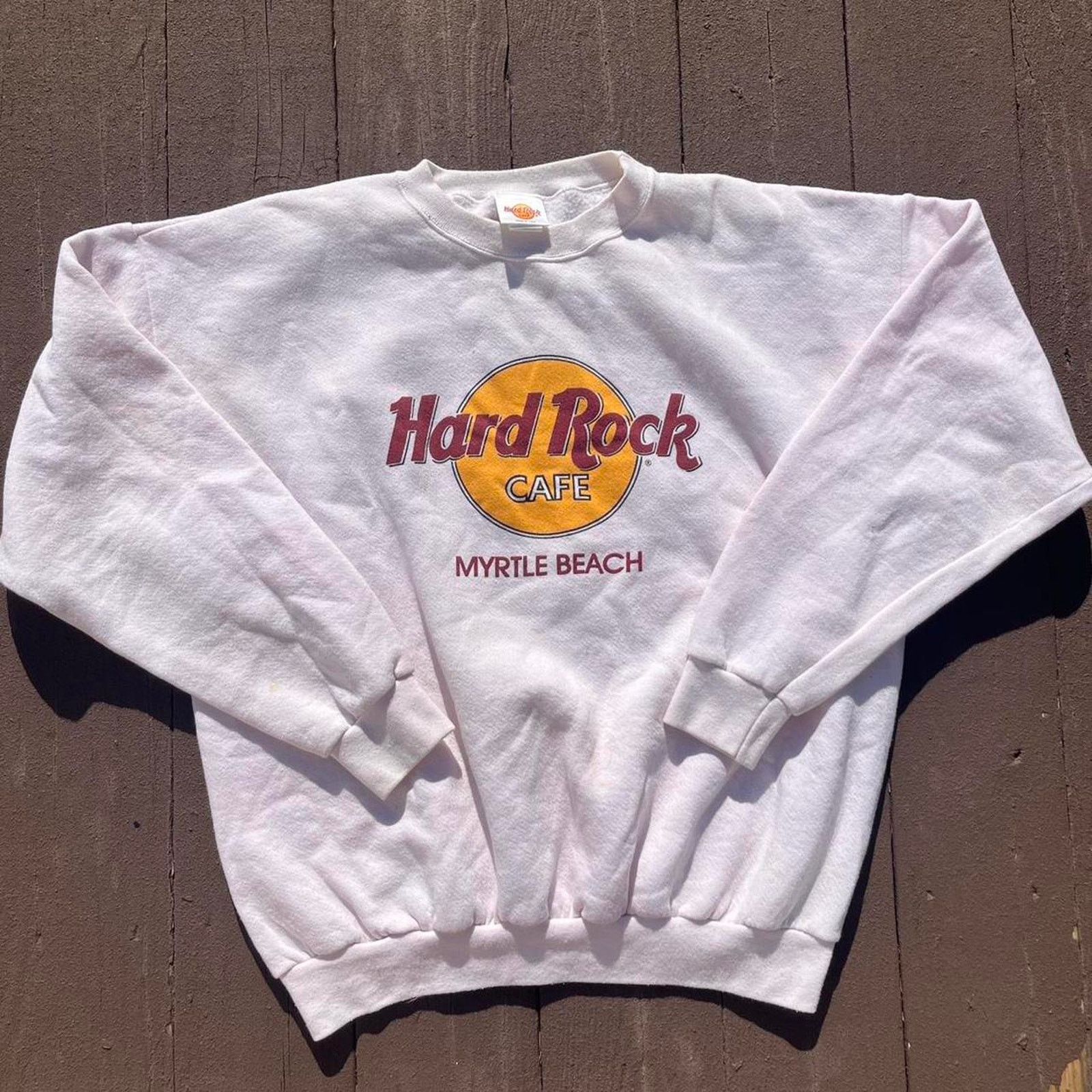Hard Rock Cafe Vintage White Hard Rock Cafe Myrtle Beach Crewneck Size US XL / EU 56 / 4 - 1 Thumbnail