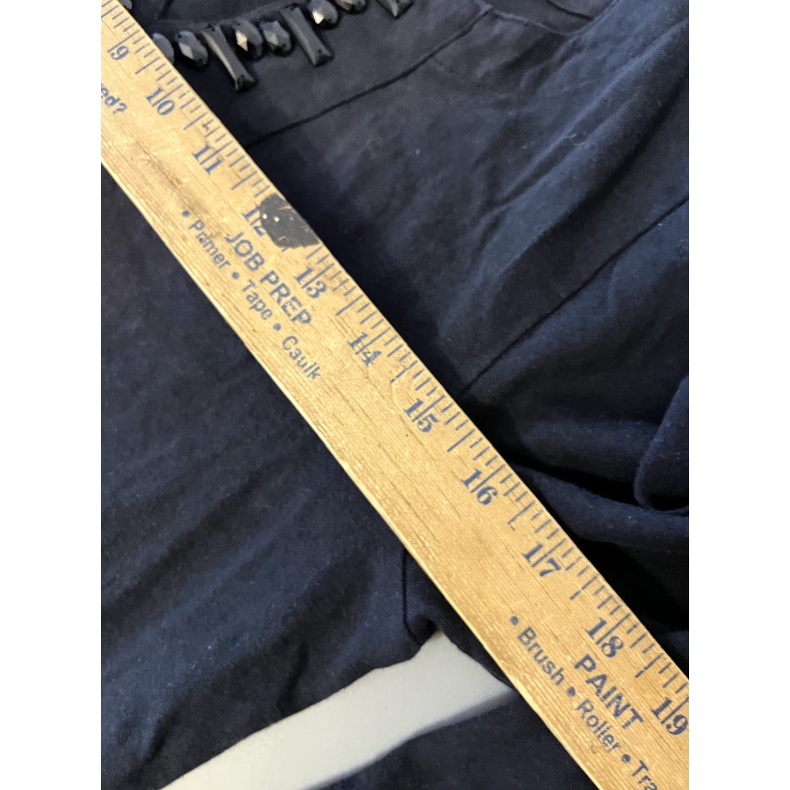 Jones New York Jones New York Signature Shirt Women's M Black 3/4 Sleeve V Neck Casual Stretch Cotton Elastane Basic Classic T-Shirt Womens Size M / US 6-8 / IT 42-44 - 5 Thumbnail