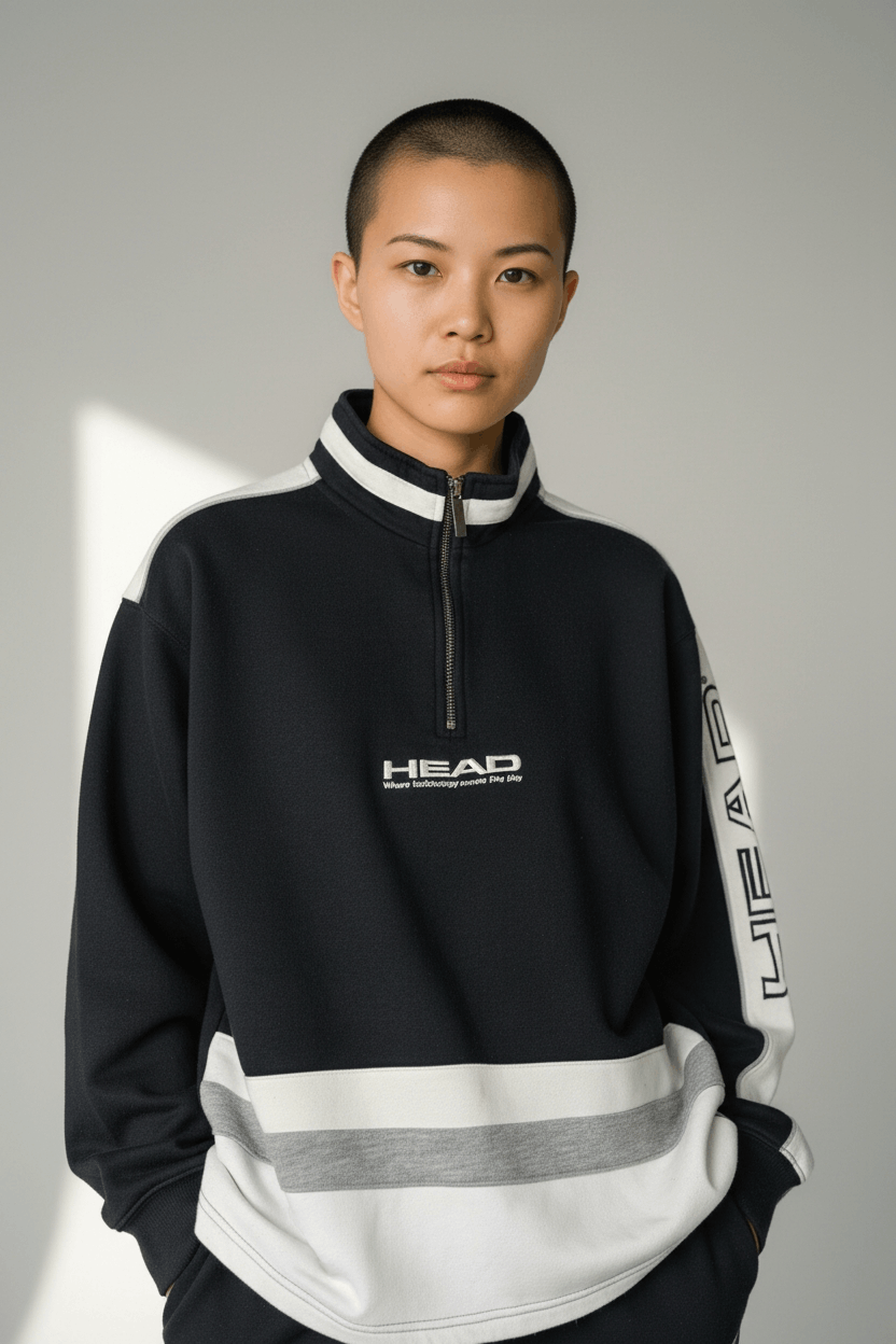 Japanese Brand HEAD Tennis Big Logo Hip Hop Rap Jumper Sweatshirt Size US M / EU 48-50 / 2 - 1 Thumbnail