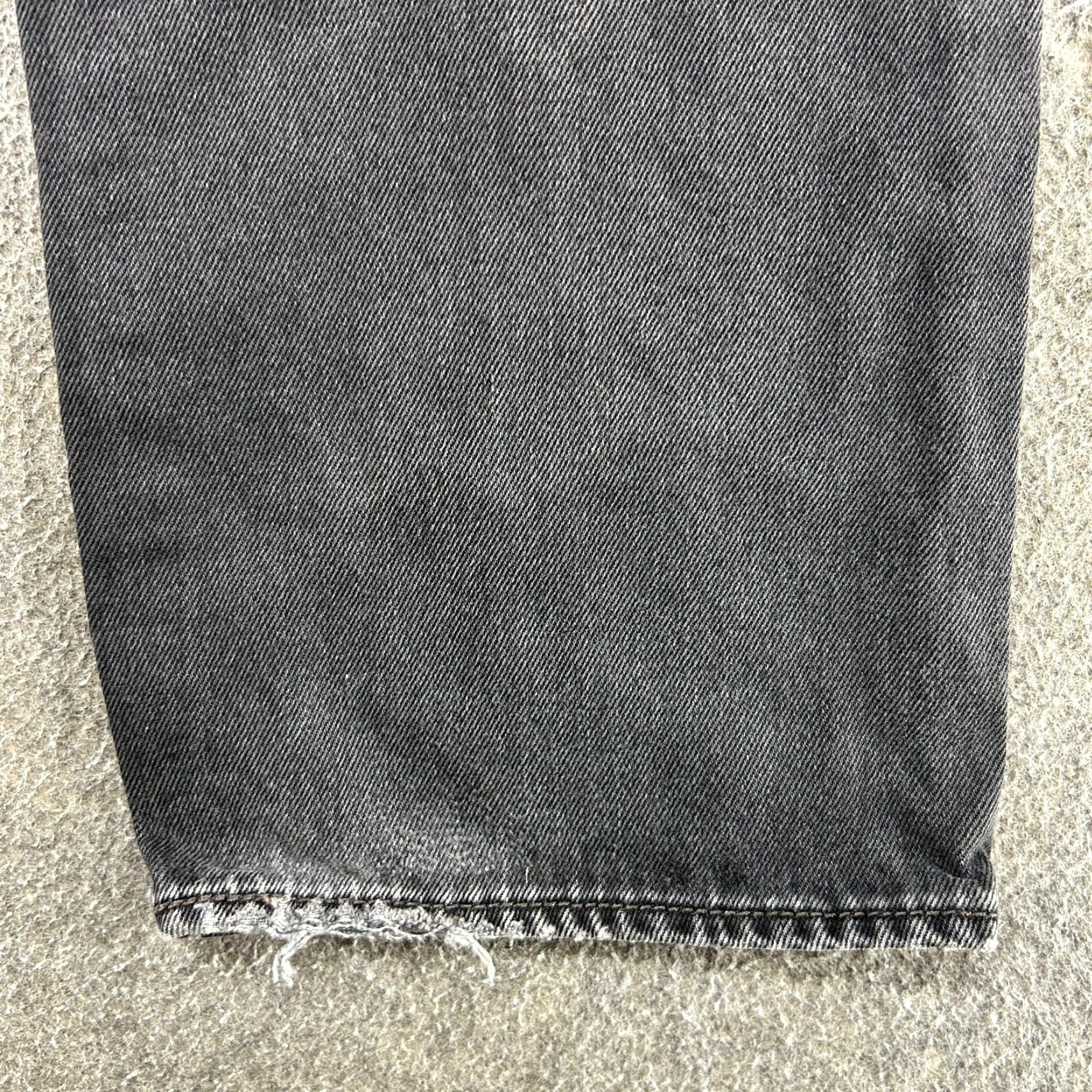 Levi's Levi's 501 Jeans Mens 38x32 Black Regular Straight Distressed 5-Pocket Denim Dark Wash Button Closure Regular Fit Vintage: No Size US 38 / EU 54 - 6 Thumbnail
